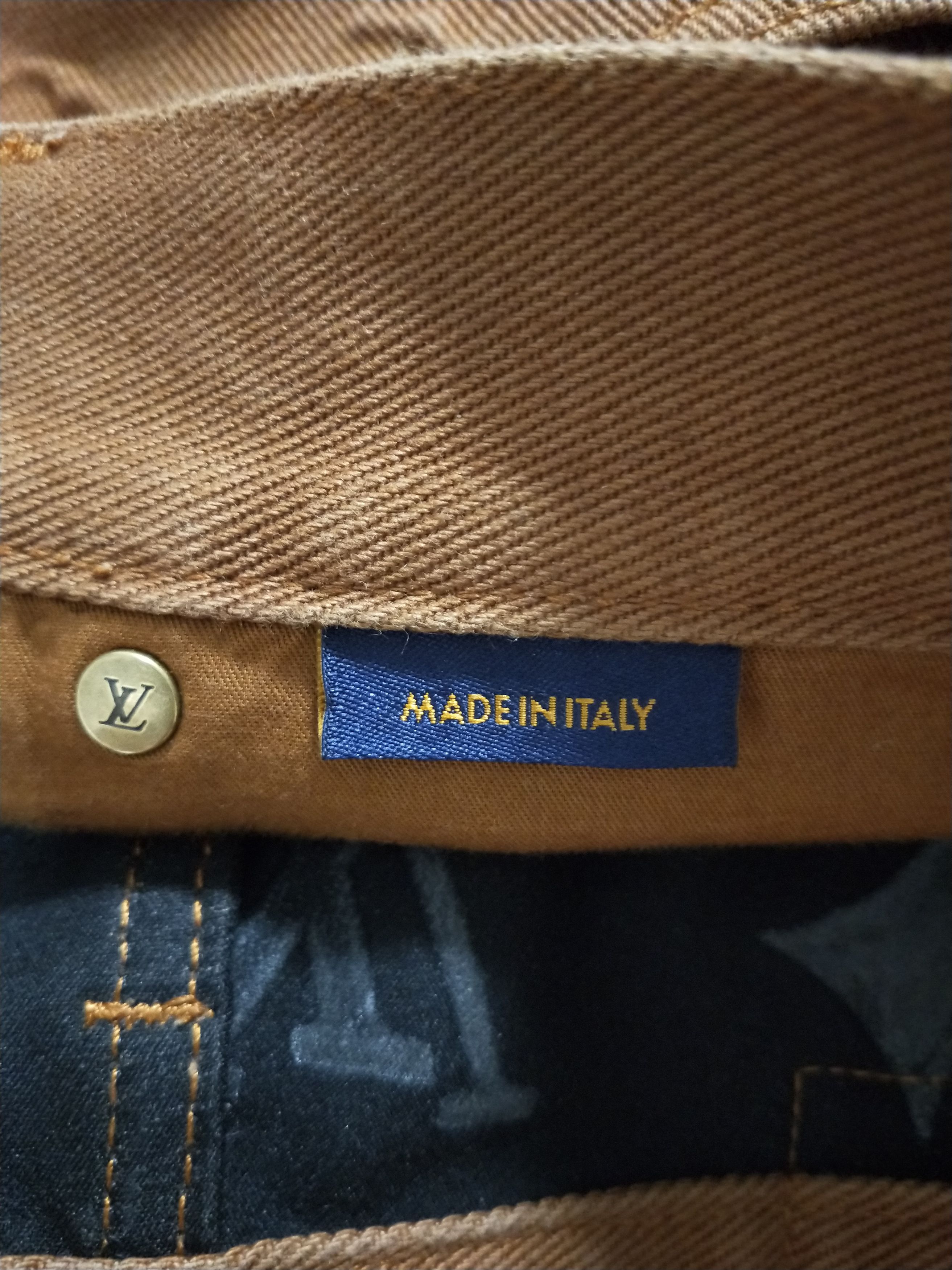 Louis Vuitton Monogram Detail Carpenter Denim Jeans Size US 31 - 7 Thumbnail