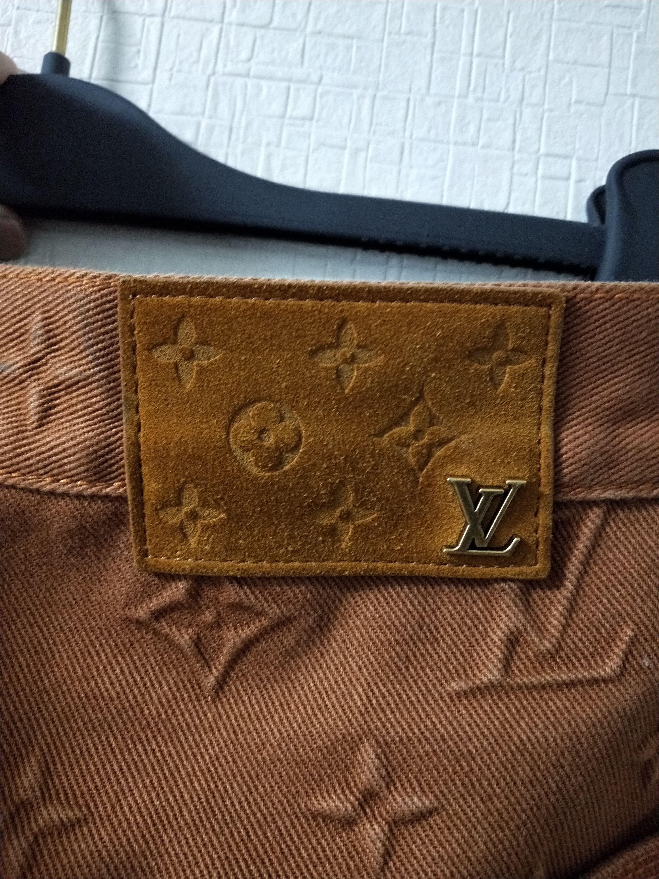 Louis Vuitton Monogram Detail Carpenter Denim Jeans Size US 31 - 5 Thumbnail