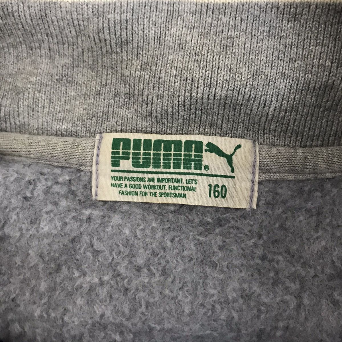 Puma PUMA Emboidered Logo Fleece Half Zipper Grey Swestshirt Size US M / EU 48-50 / 2 - 8 Thumbnail