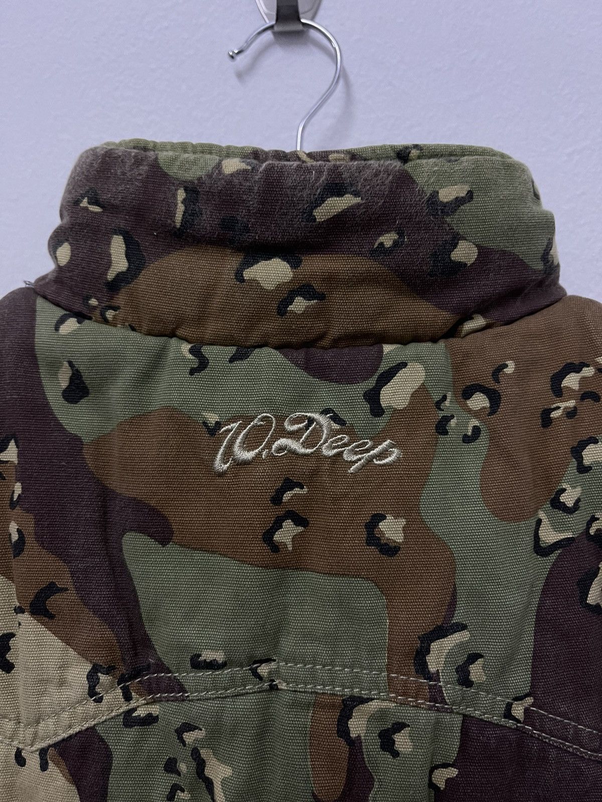 10 Deep × Vintage Vintage 10 Deep Camo Flauge Down Puffer Vest Size US XS / EU 42 / 0 - 9 Thumbnail