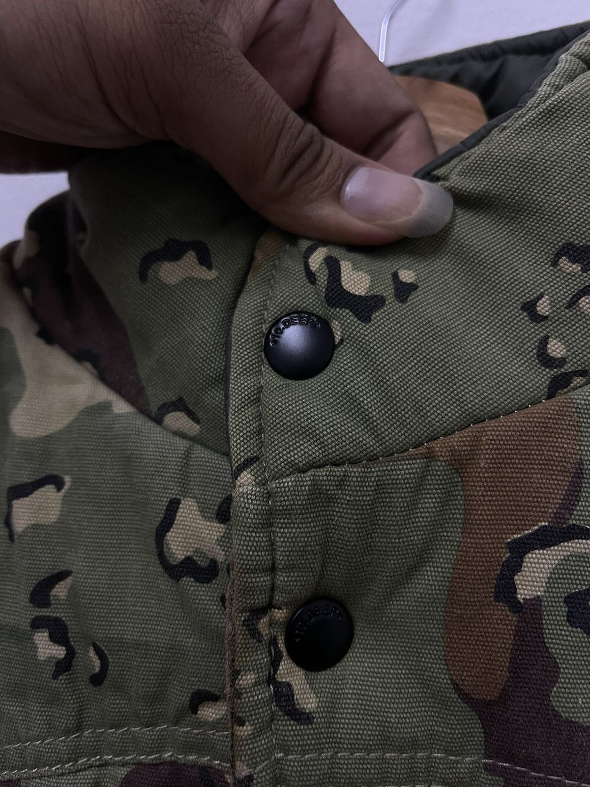 10 Deep × Vintage Vintage 10 Deep Camo Flauge Down Puffer Vest Size US XS / EU 42 / 0 - 6 Thumbnail