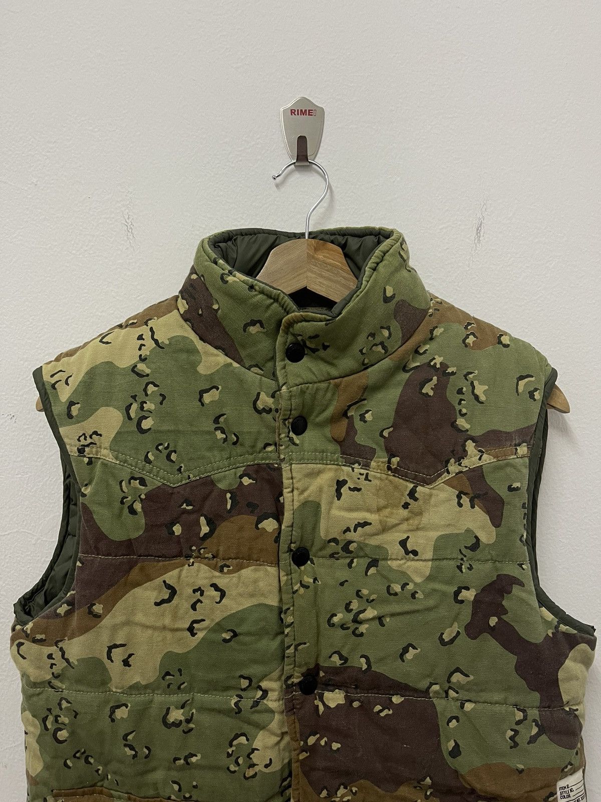 10 Deep × Vintage Vintage 10 Deep Camo Flauge Down Puffer Vest Size US XS / EU 42 / 0 - 2 Thumbnail