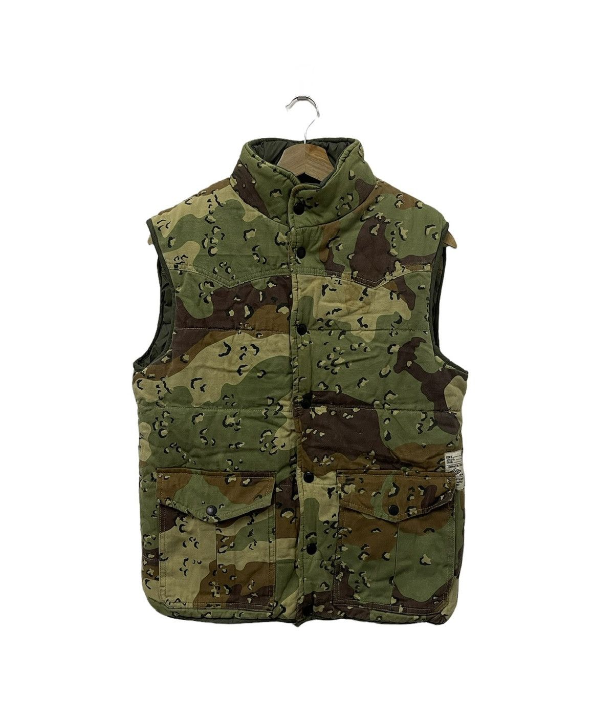 10 Deep × Vintage Vintage 10 Deep Camo Flauge Down Puffer Vest Size US XS / EU 42 / 0 - 1 Thumbnail