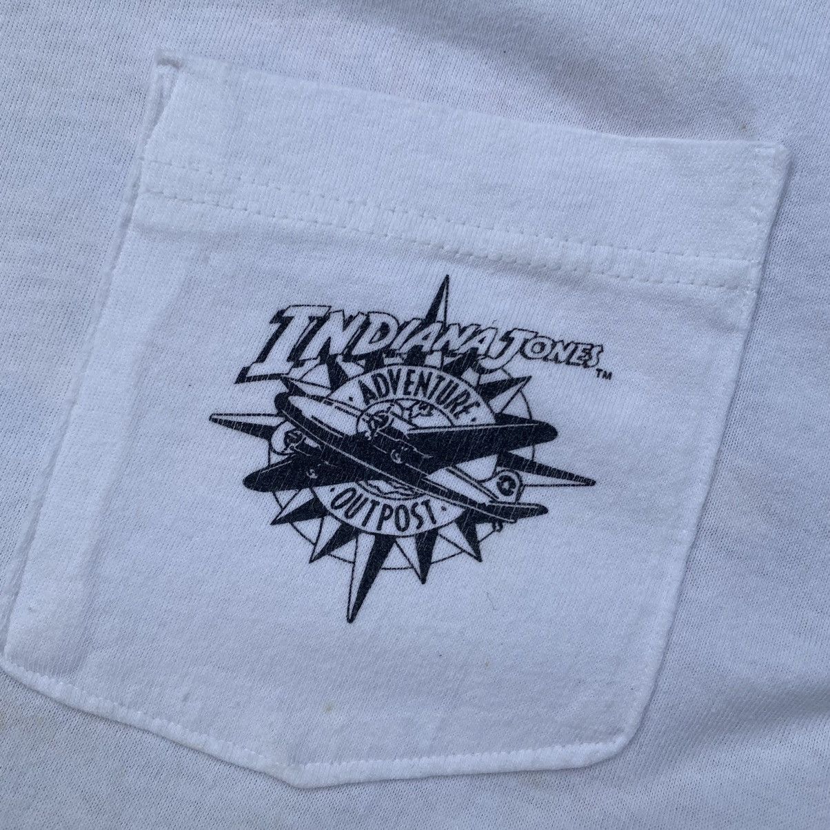 Disney × Vintage Indiana Jones Adventure Outpost Single Pocket Vtg Shirt.#W Size US L / EU 52-54 / 3 - 9 Thumbnail