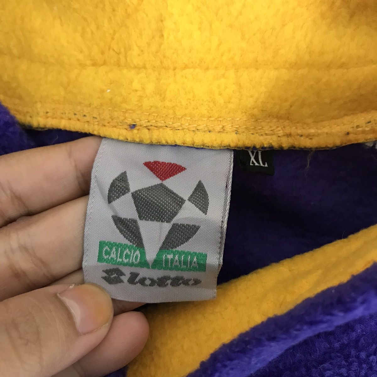 Lotto Sport Vintage LOTTO ITALIA Big EmbroideredOversizeFleeceSweatshirt Size US XL / EU 56 / 4 - 4 Thumbnail