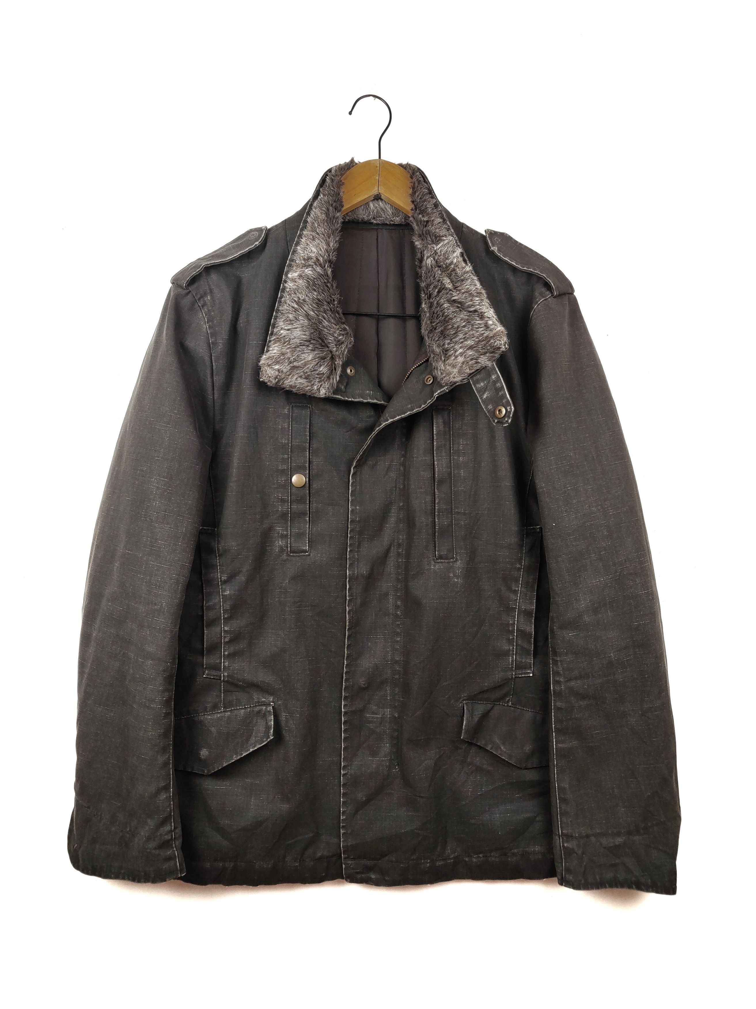 Boycott Boycott Detachable Fur Denim Jacket Motor Coat Size US S / EU 44-46 / 1 - 2 Thumbnail