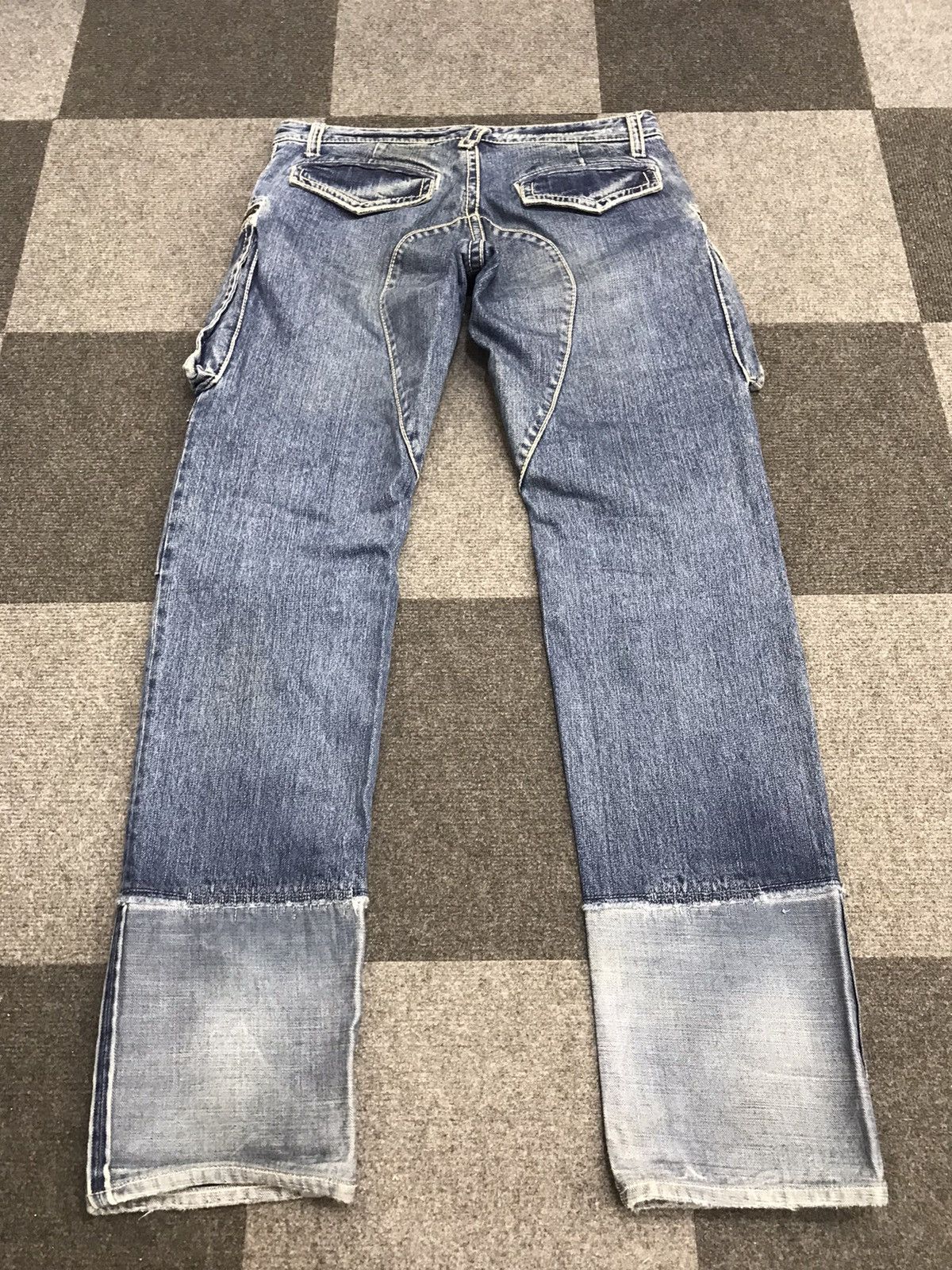 Designer 💥Designer💥Archival IZREEL Kazuhiro Cargo Jeans F702 Size US 31 - 5 Thumbnail