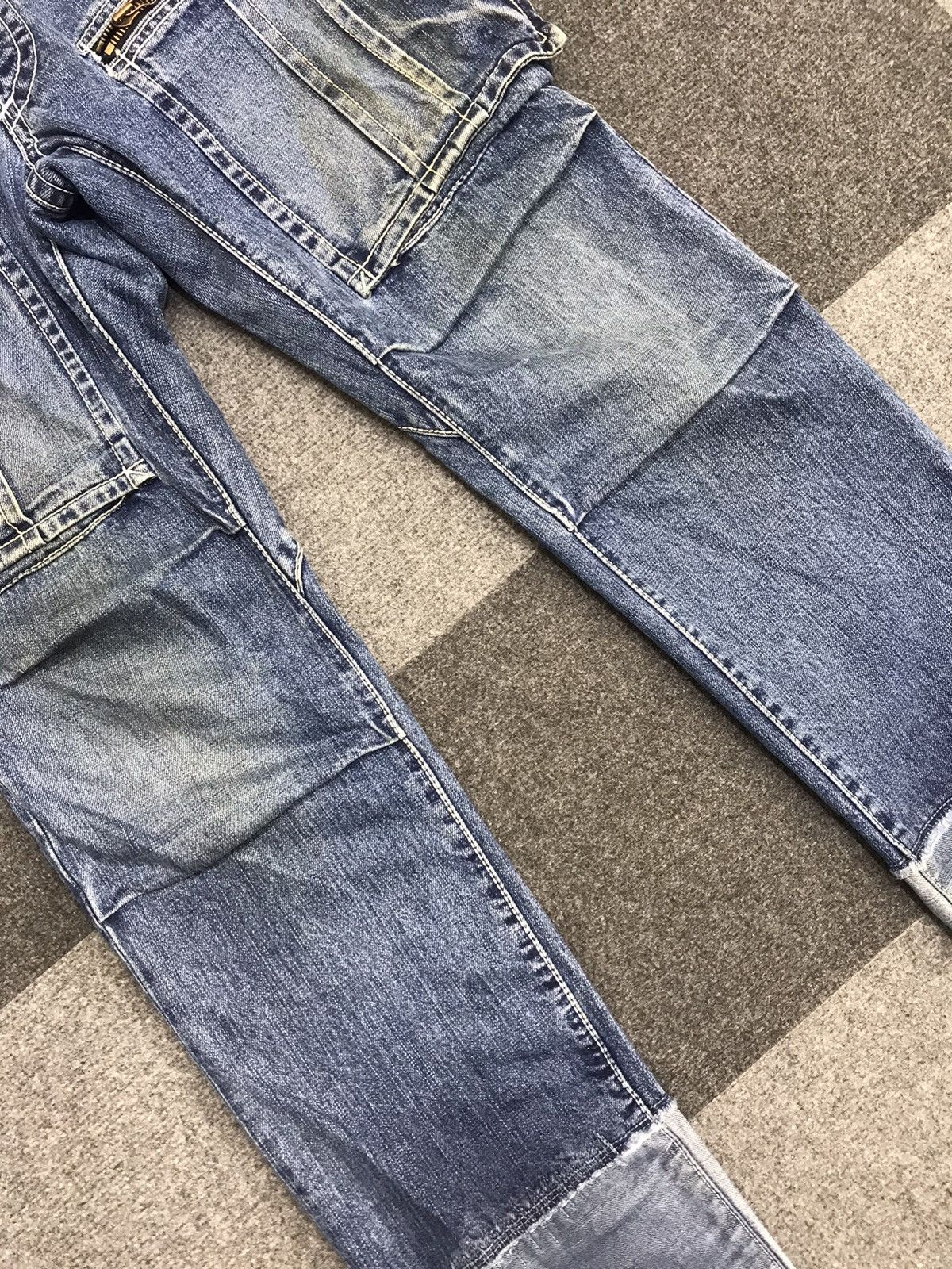 Designer 💥Designer💥Archival IZREEL Kazuhiro Cargo Jeans F702 Size US 31 - 7 Thumbnail
