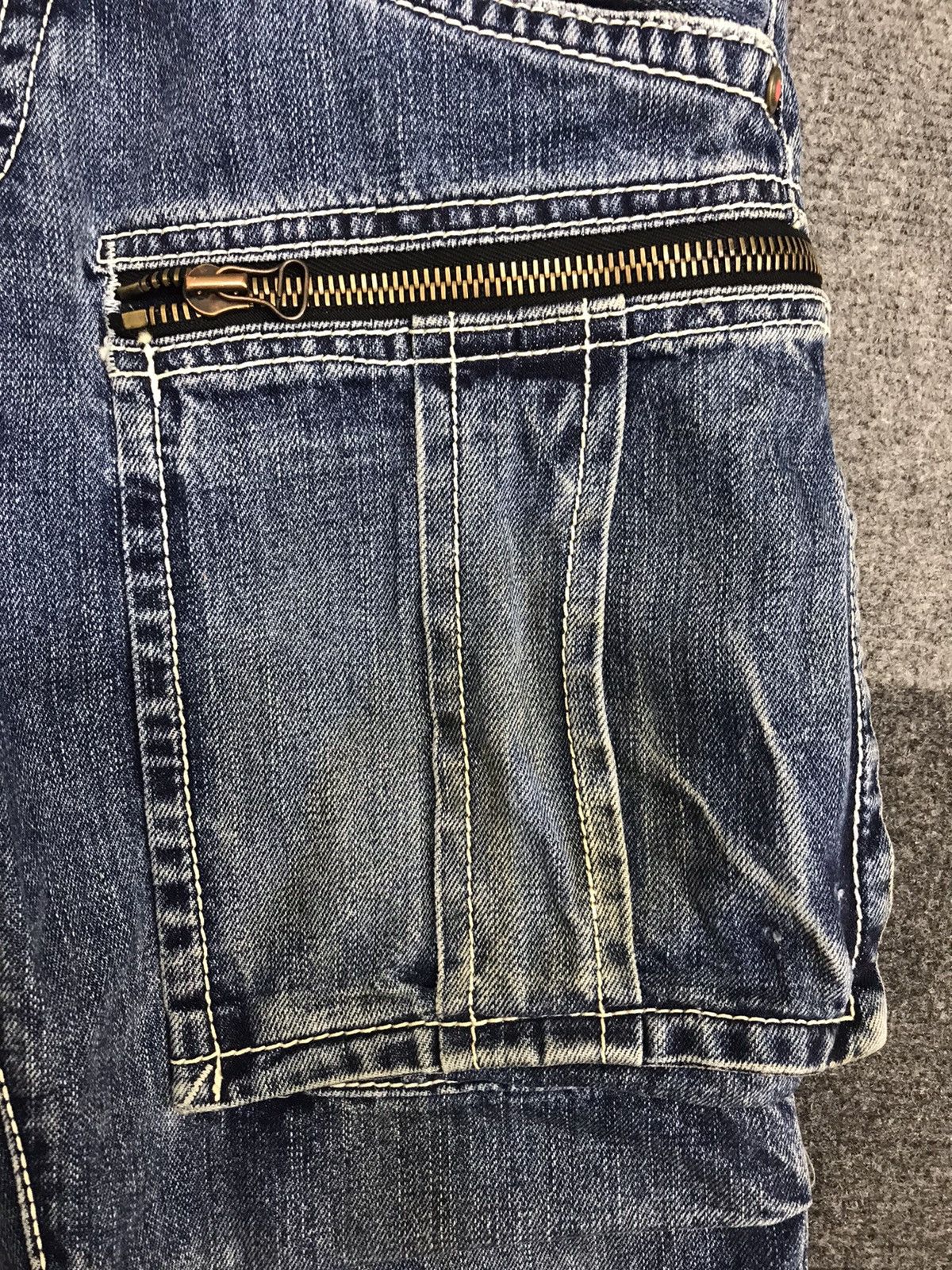 Designer 💥Designer💥Archival IZREEL Kazuhiro Cargo Jeans F702 Size US 31 - 10 Thumbnail