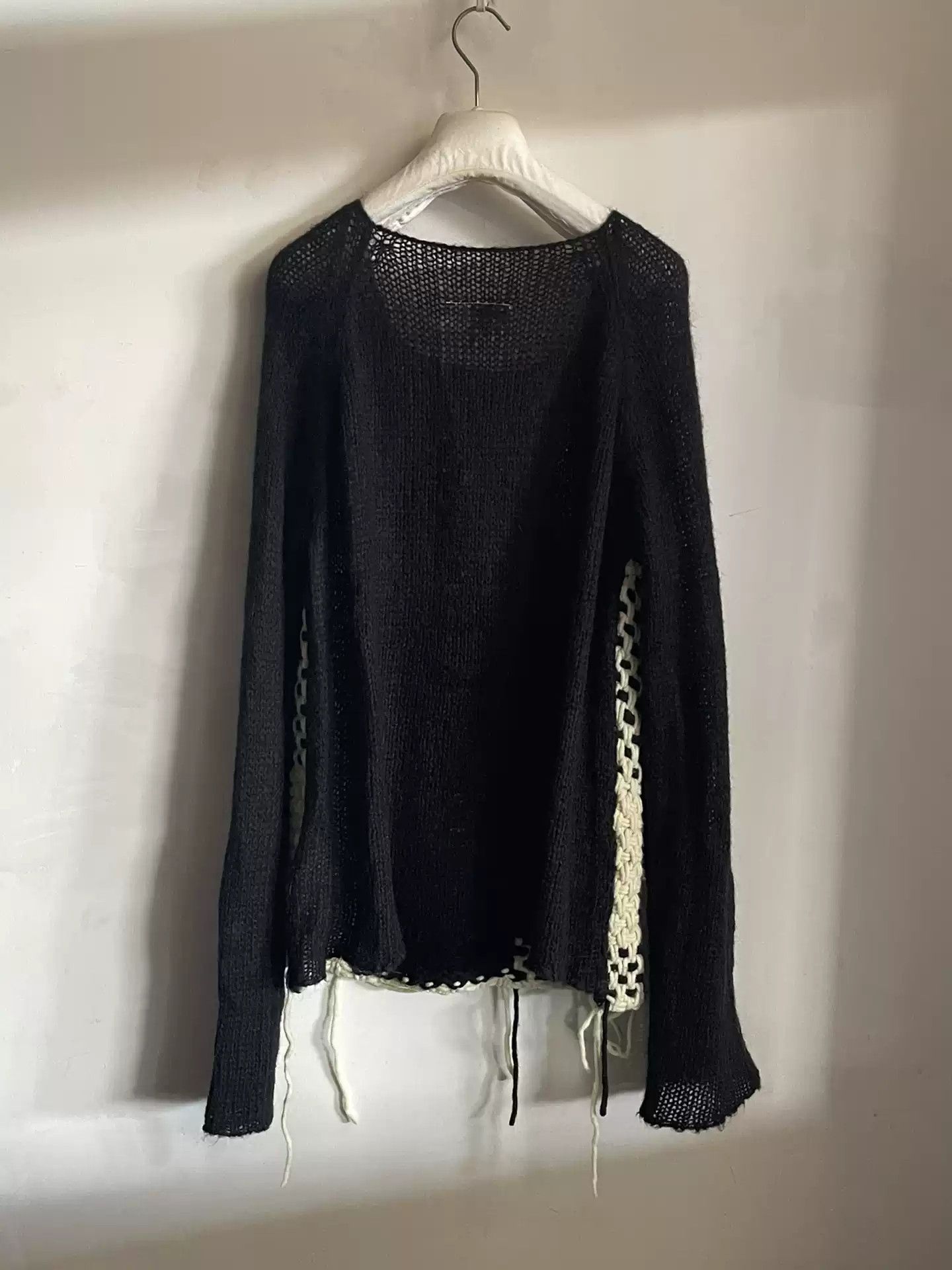 Maison Margiela Maison Martin Margiela knitted fringed sweater Size US M / EU 48-50 / 2 - 2 Thumbnail