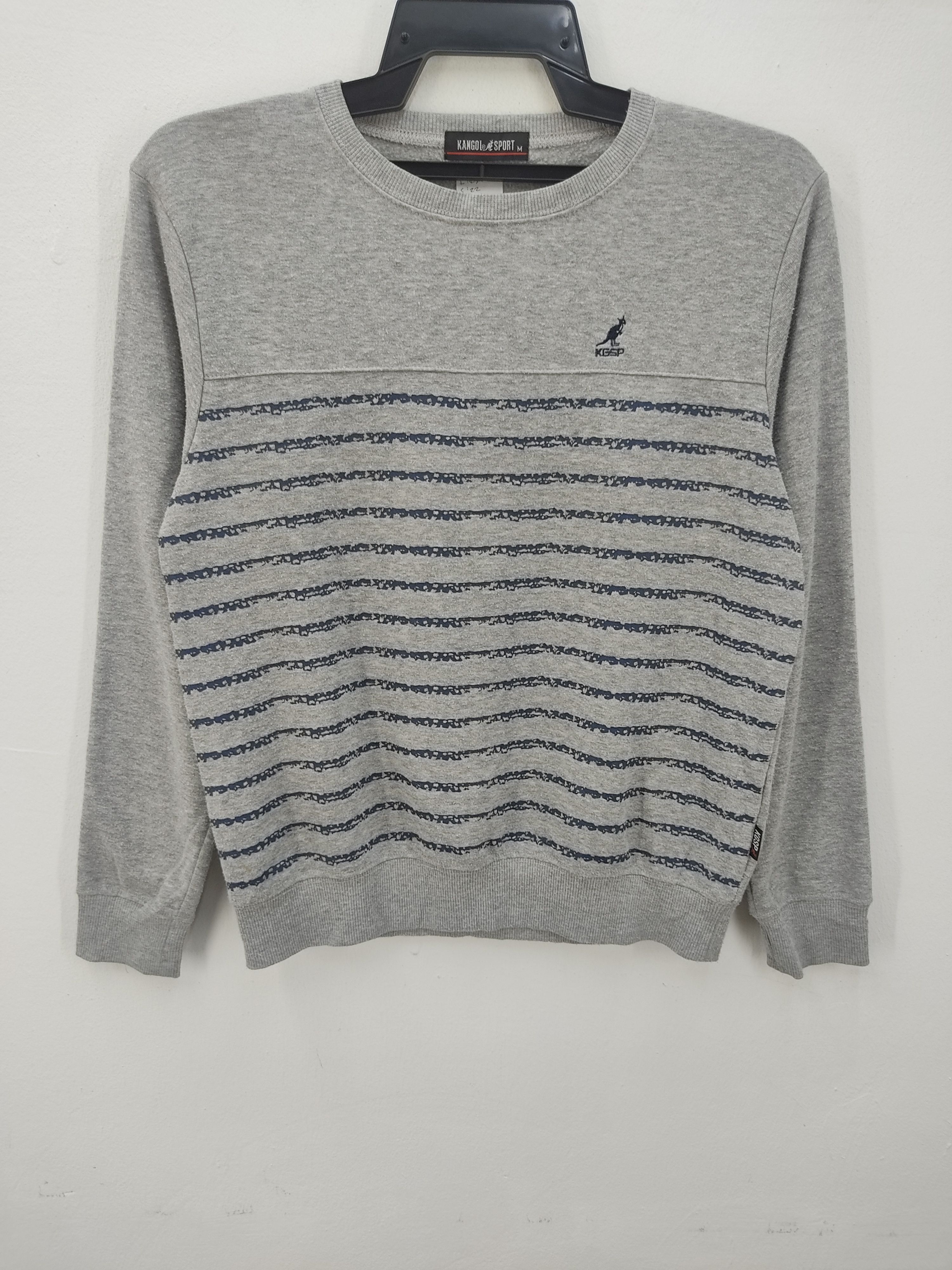 Kangol × Vintage Vintage Kangol Stripe Sweatshirt Size US M / EU 48-50 / 2 - 1 Thumbnail