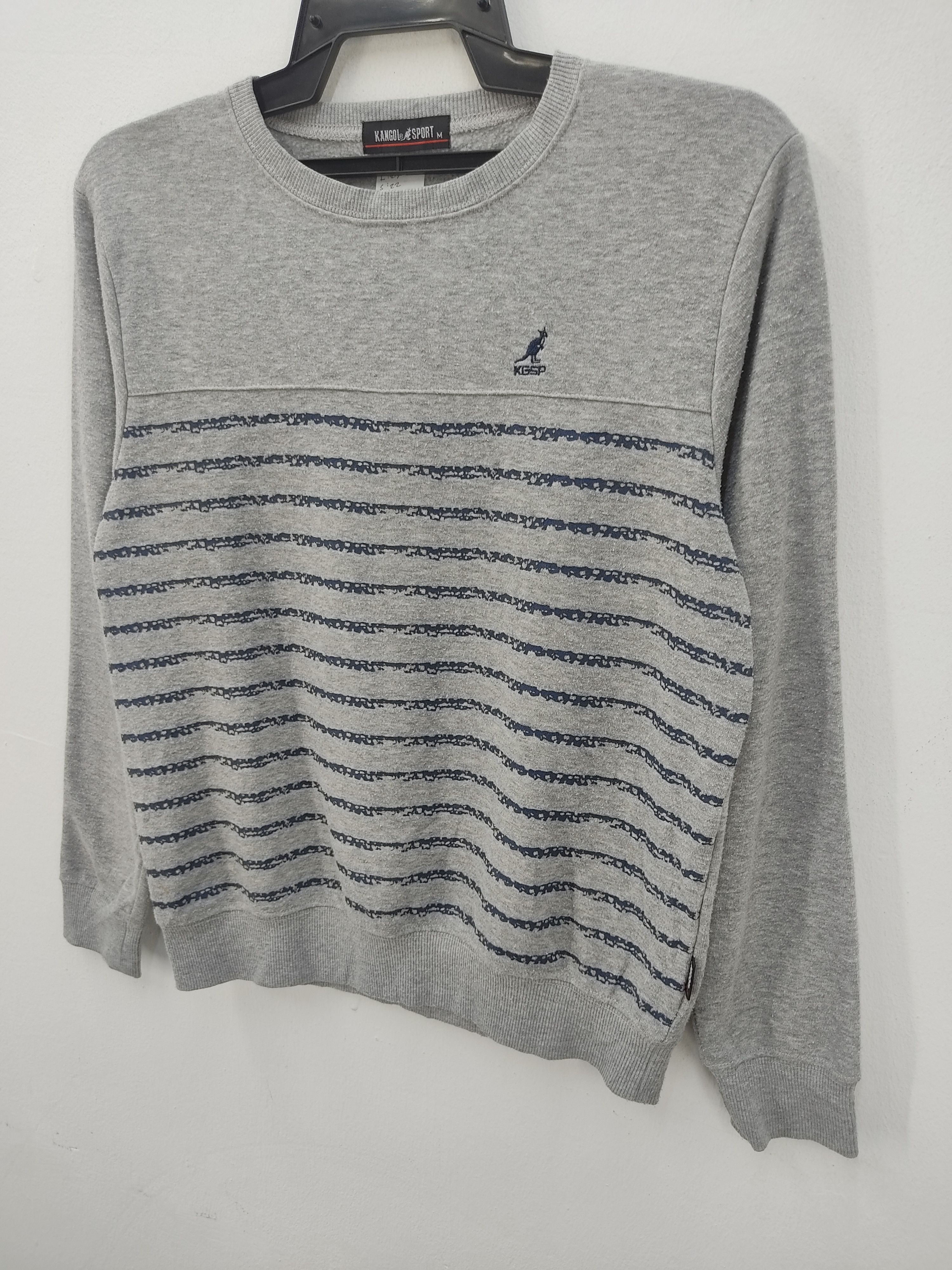 Kangol × Vintage Vintage Kangol Stripe Sweatshirt Size US M / EU 48-50 / 2 - 2 Thumbnail
