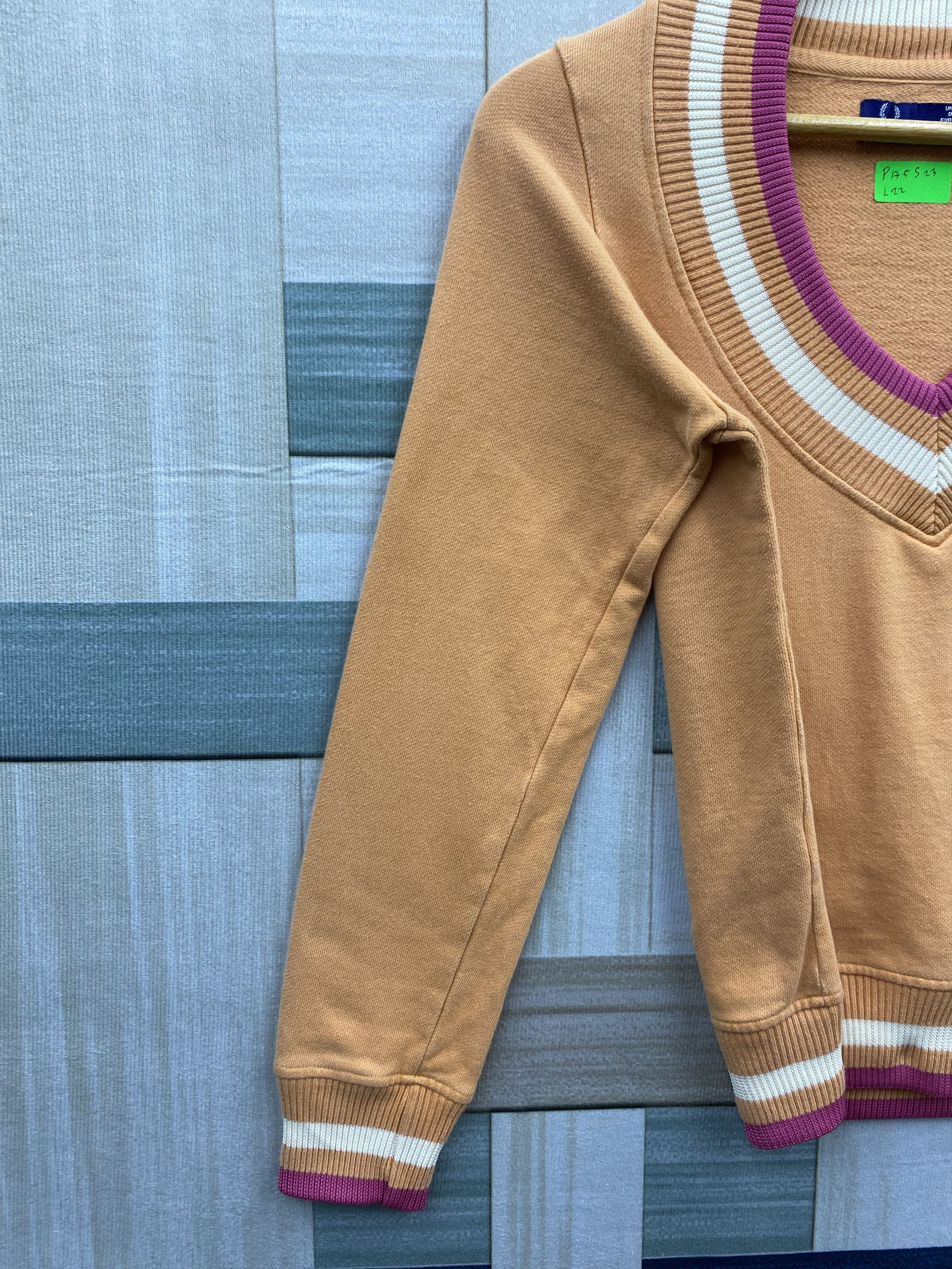 Fred Perry Fred Perry Open Neck Jumper Sweatshirt Size M / US 6-8 / IT 42-44 - 5 Thumbnail