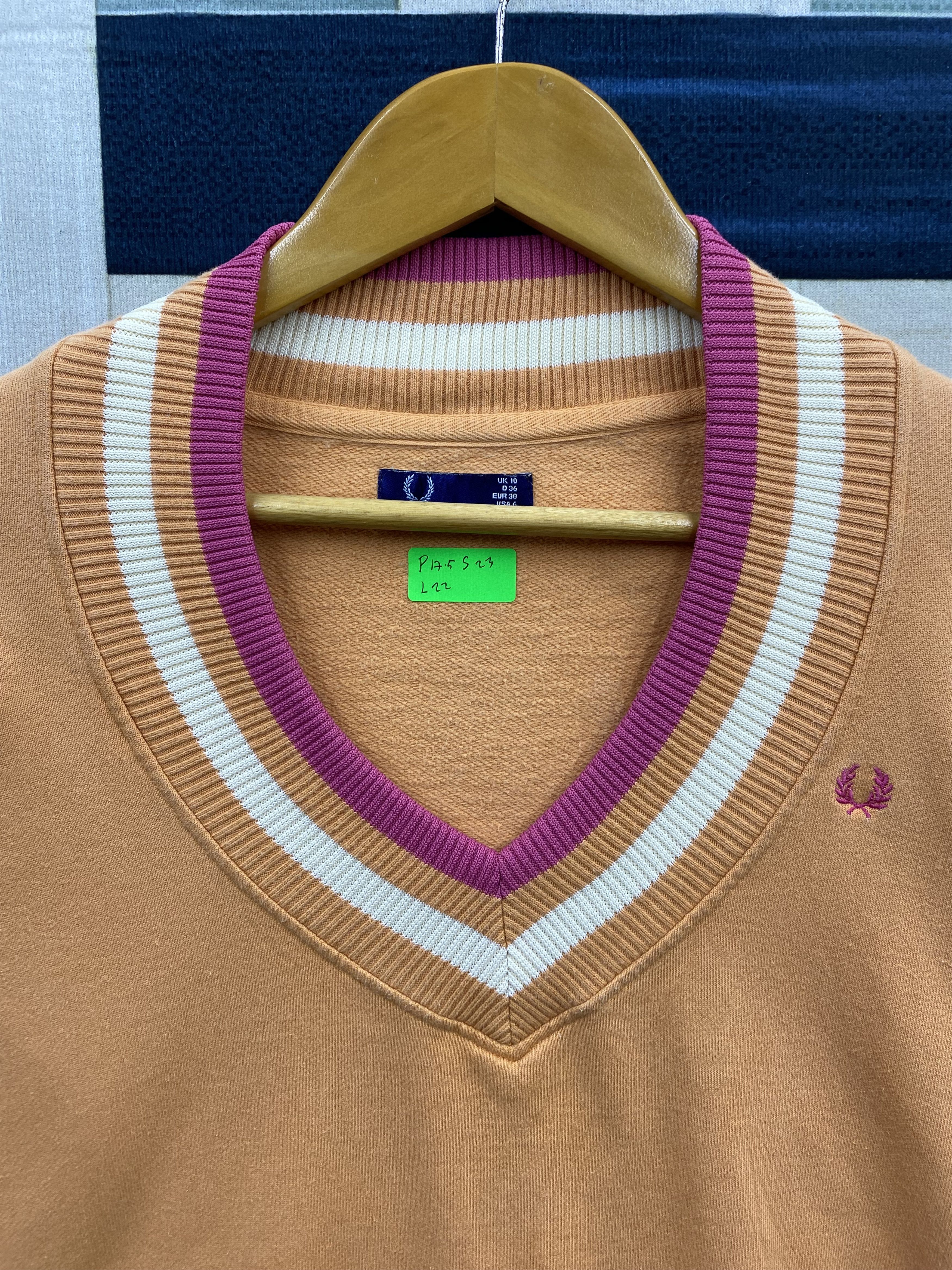 Fred Perry Fred Perry Open Neck Jumper Sweatshirt Size M / US 6-8 / IT 42-44 - 3 Thumbnail