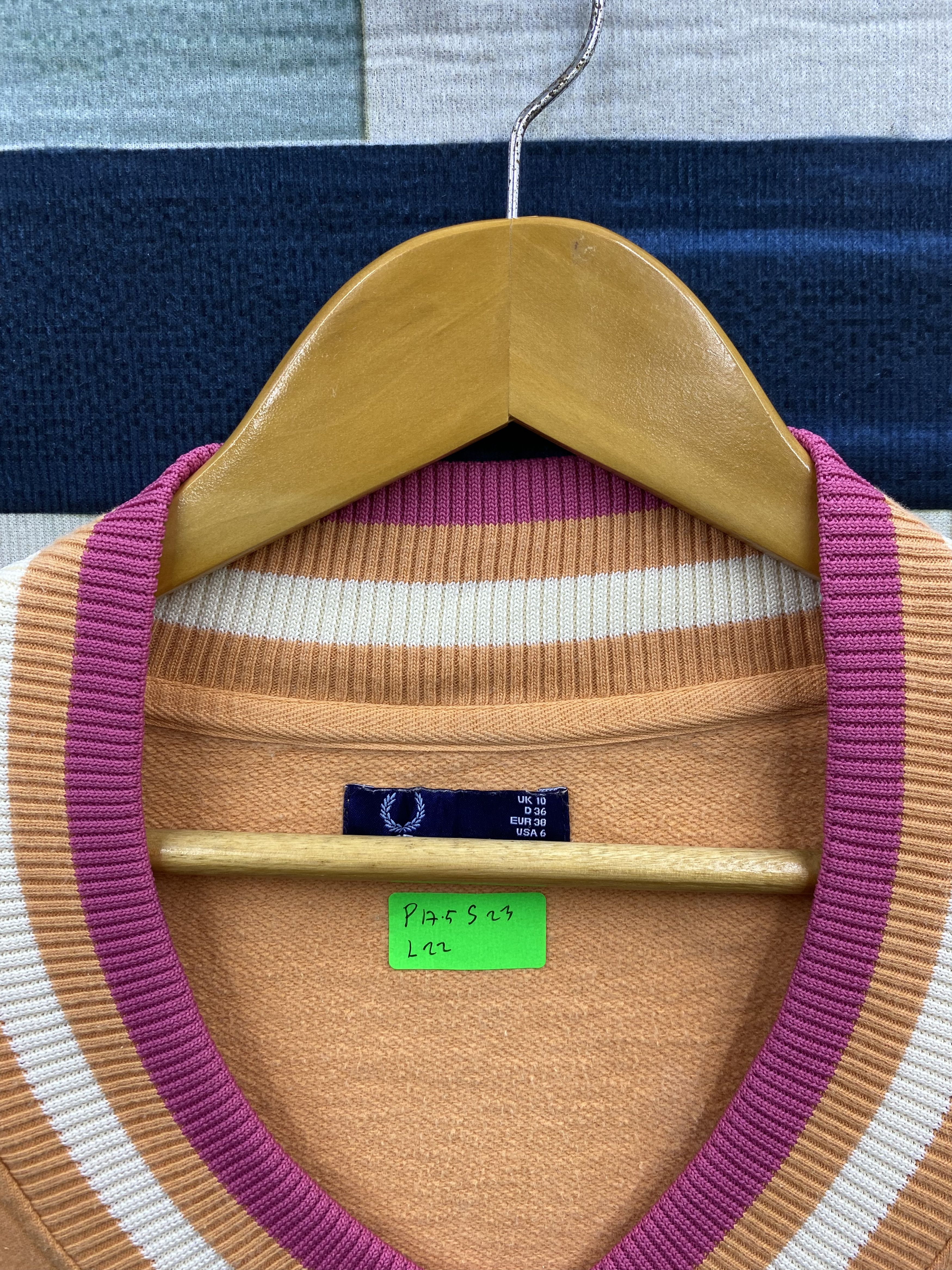 Fred Perry Fred Perry Open Neck Jumper Sweatshirt Size M / US 6-8 / IT 42-44 - 2 Thumbnail