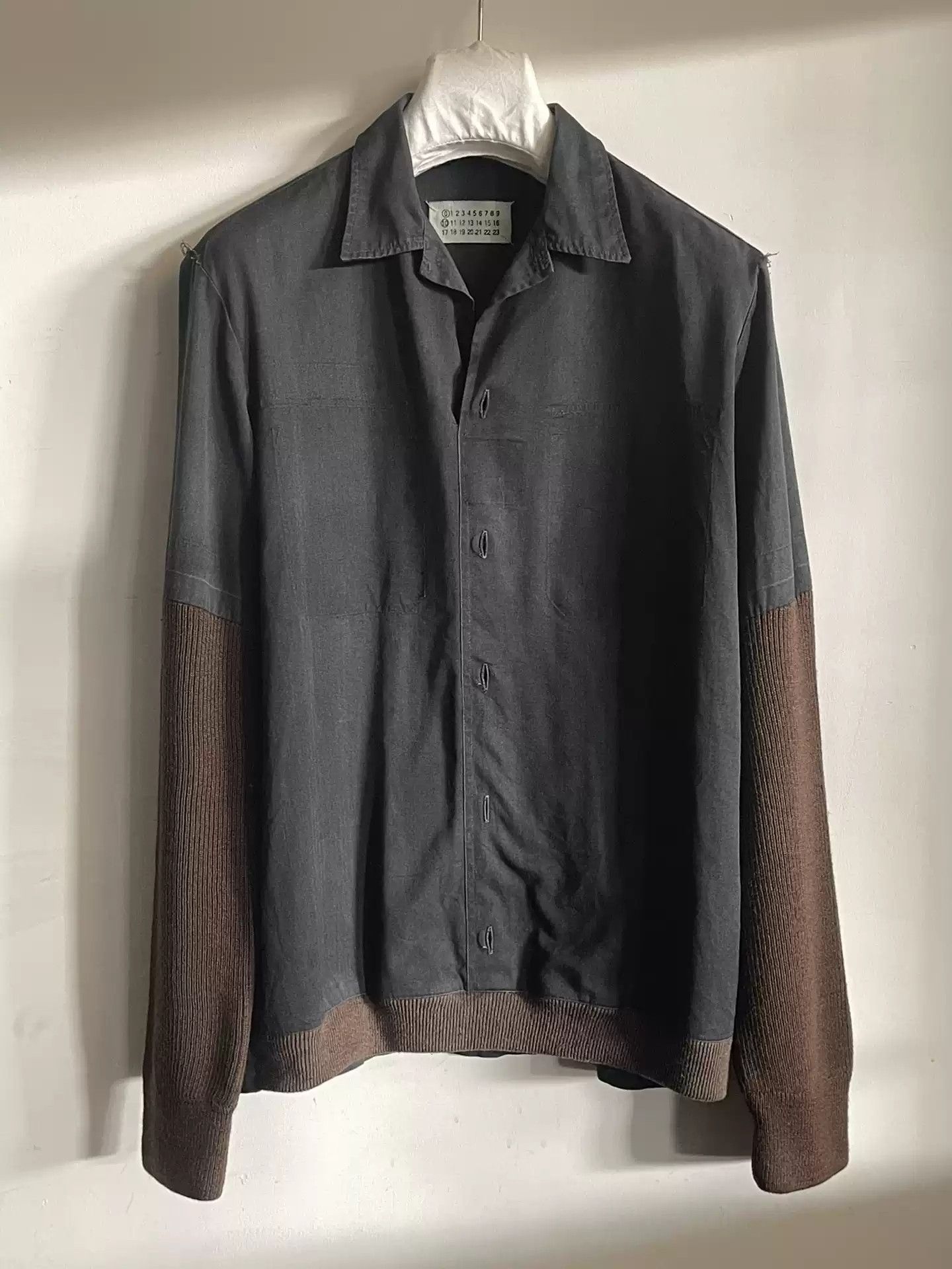 Maison Margiela Maison Martin Margiela Splicing pullover shirt sweatshirt Size US S / EU 44-46 / 1 - 1 Thumbnail