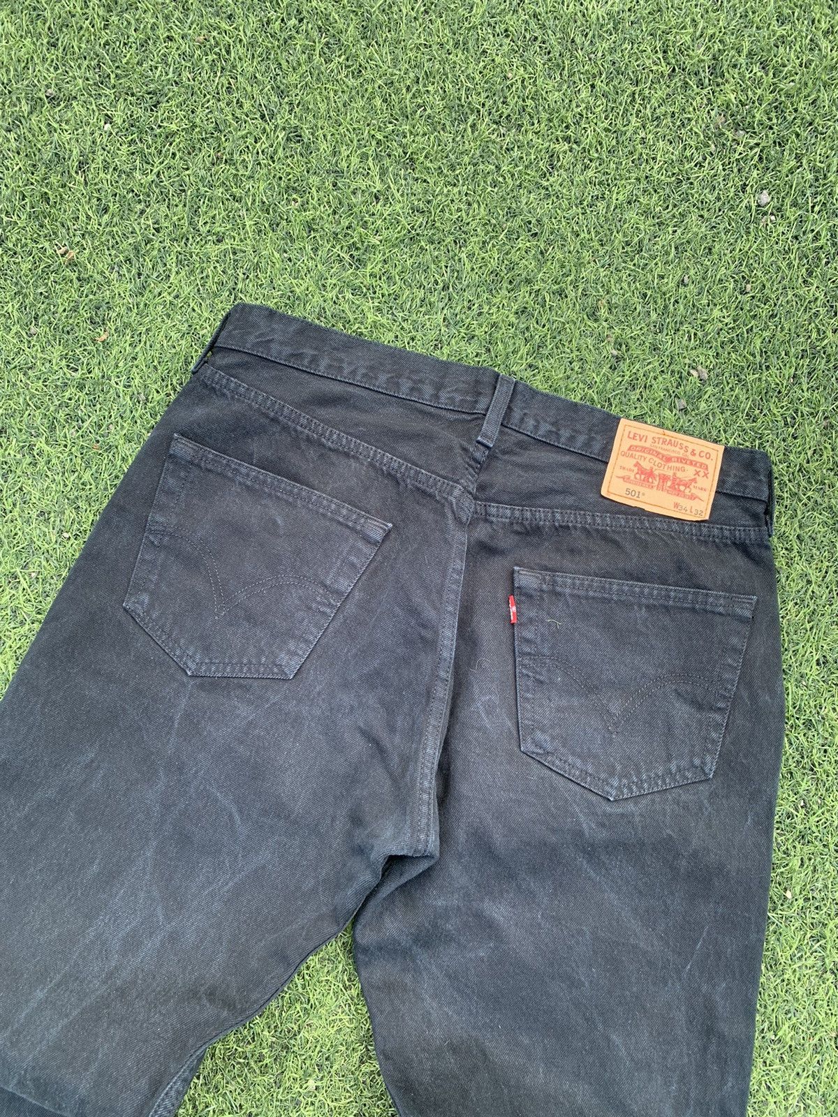 Levi's × Vintage Vintage Levi’s Baggy Denim Jeans 501 Black Y2K USA Size US 34 / EU 50 - 3 Thumbnail