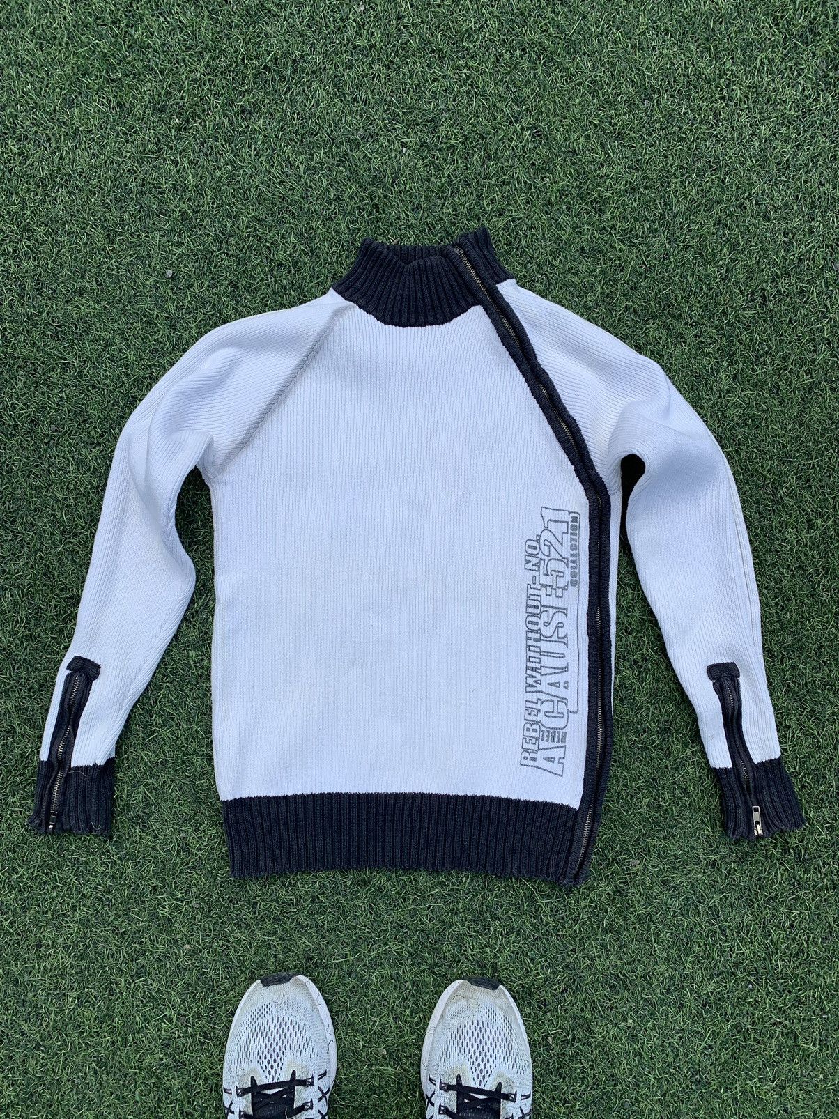 Vintage Vintage Diesel Style Avant Garde Knit Sweater Y2K USA Size US M / EU 48-50 / 2 - 2 Thumbnail