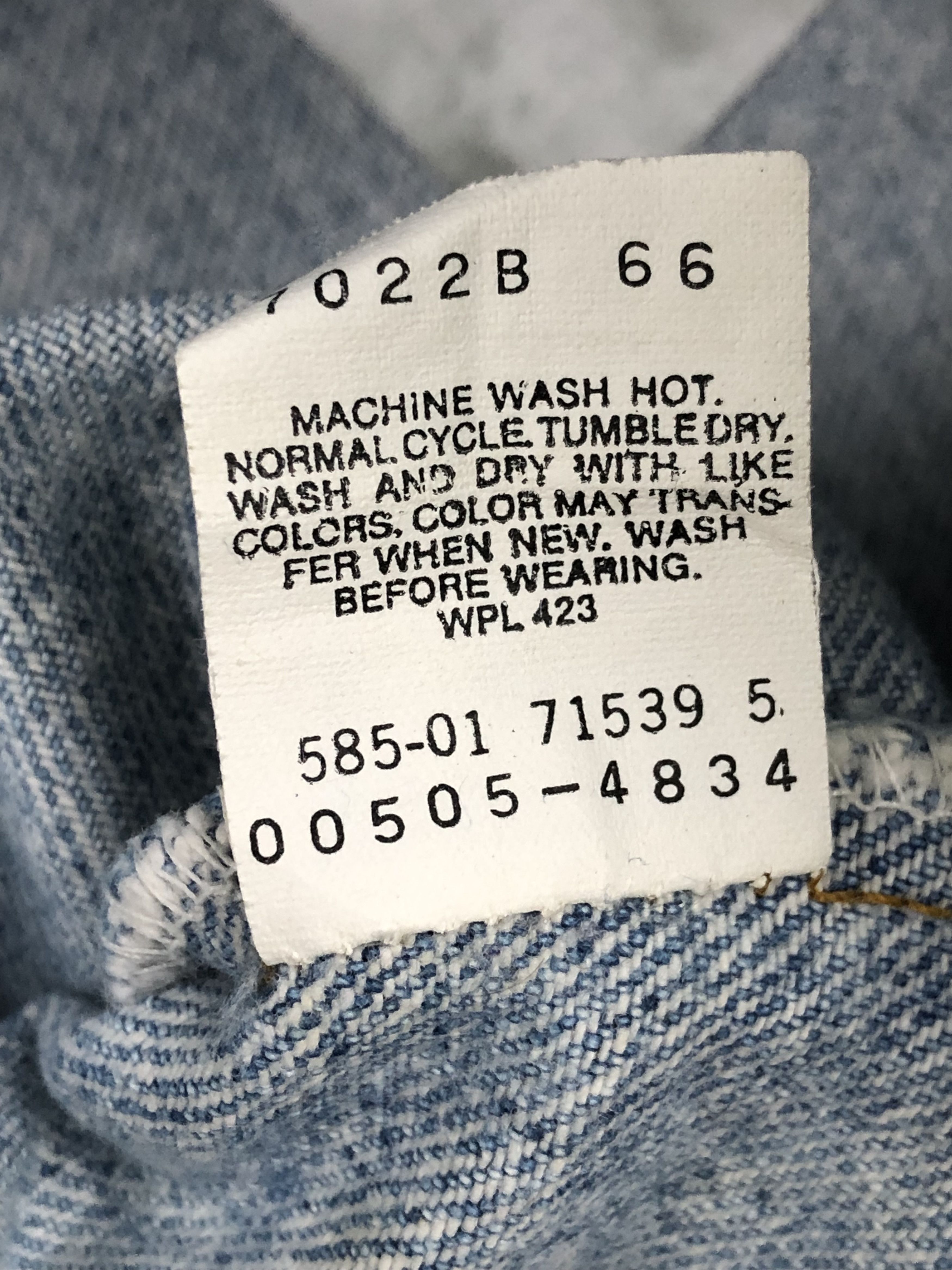 Levi's × Vintage Vintage 90s Levis 505 Light Wash Jeans Size US 32 / EU 48 - 7 Thumbnail