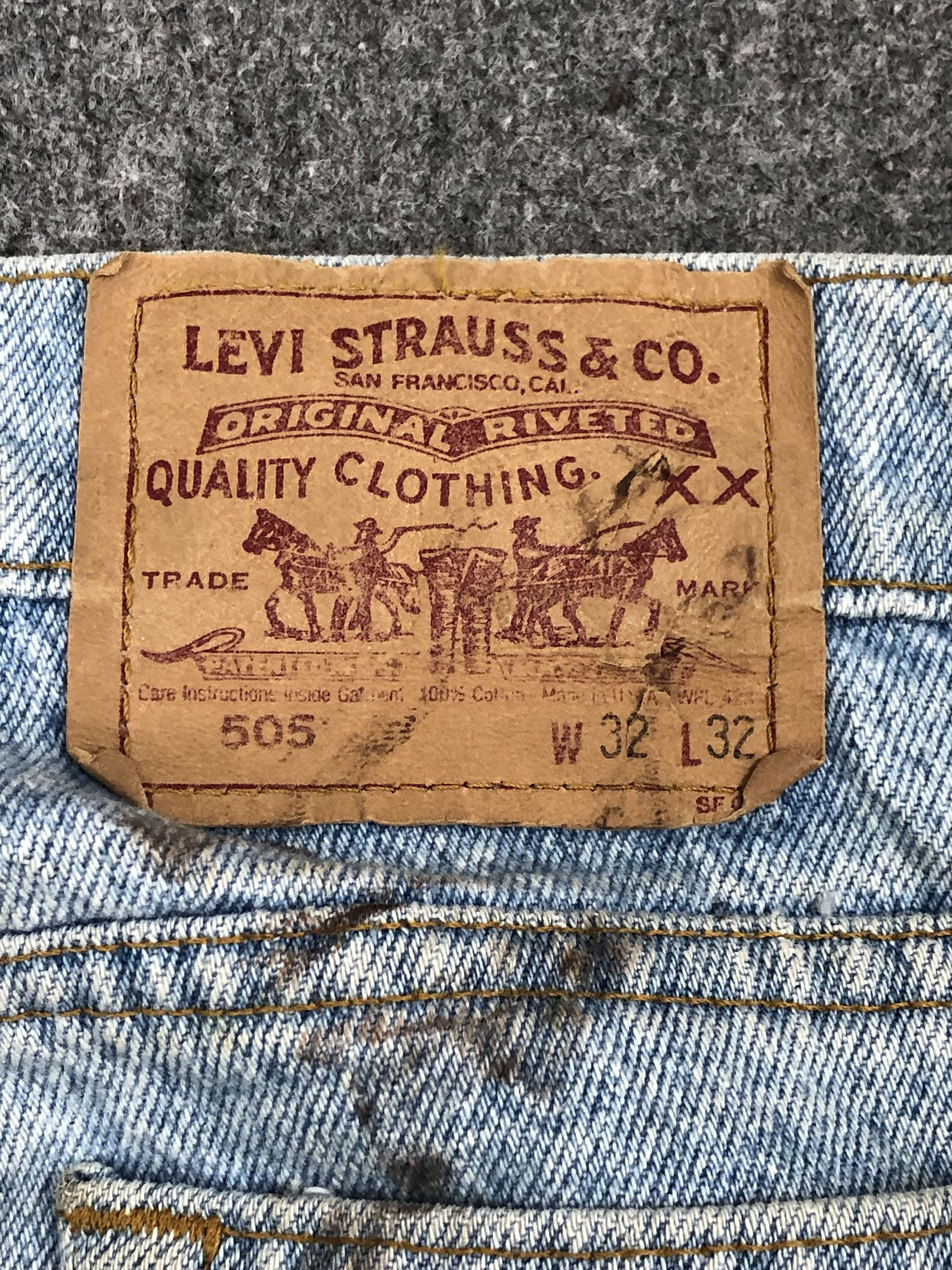 Levi's × Vintage Vintage 90s Levis 505 Light Wash Jeans Size US 32 / EU 48 - 5 Thumbnail
