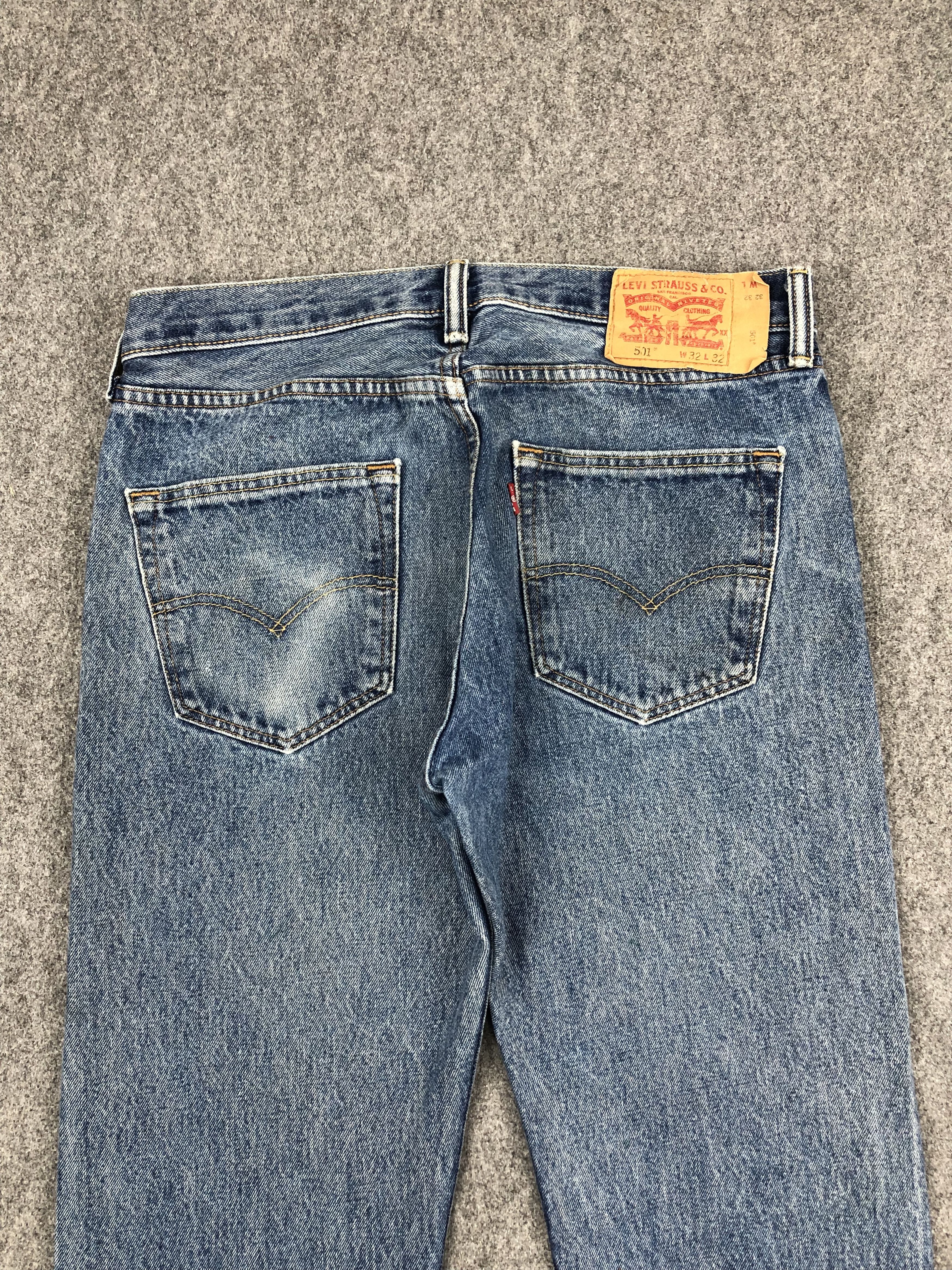 Levi's Vintage Levis 501 Faded Blue Jeans DP1337 Size US 33 - 4 Thumbnail