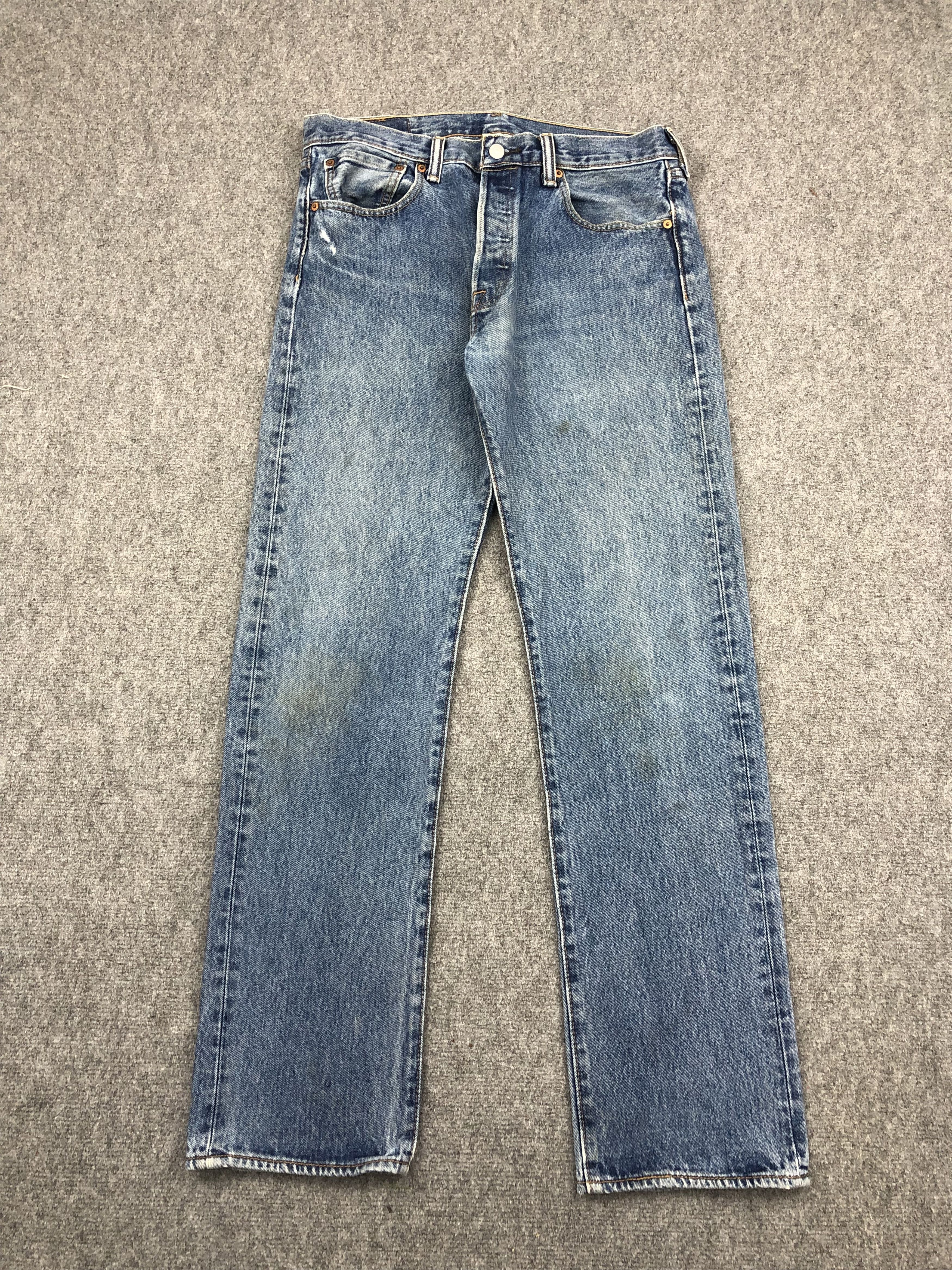 Levi's Vintage Levis 501 Faded Blue Jeans DP1337 Size US 33 - 1 Thumbnail