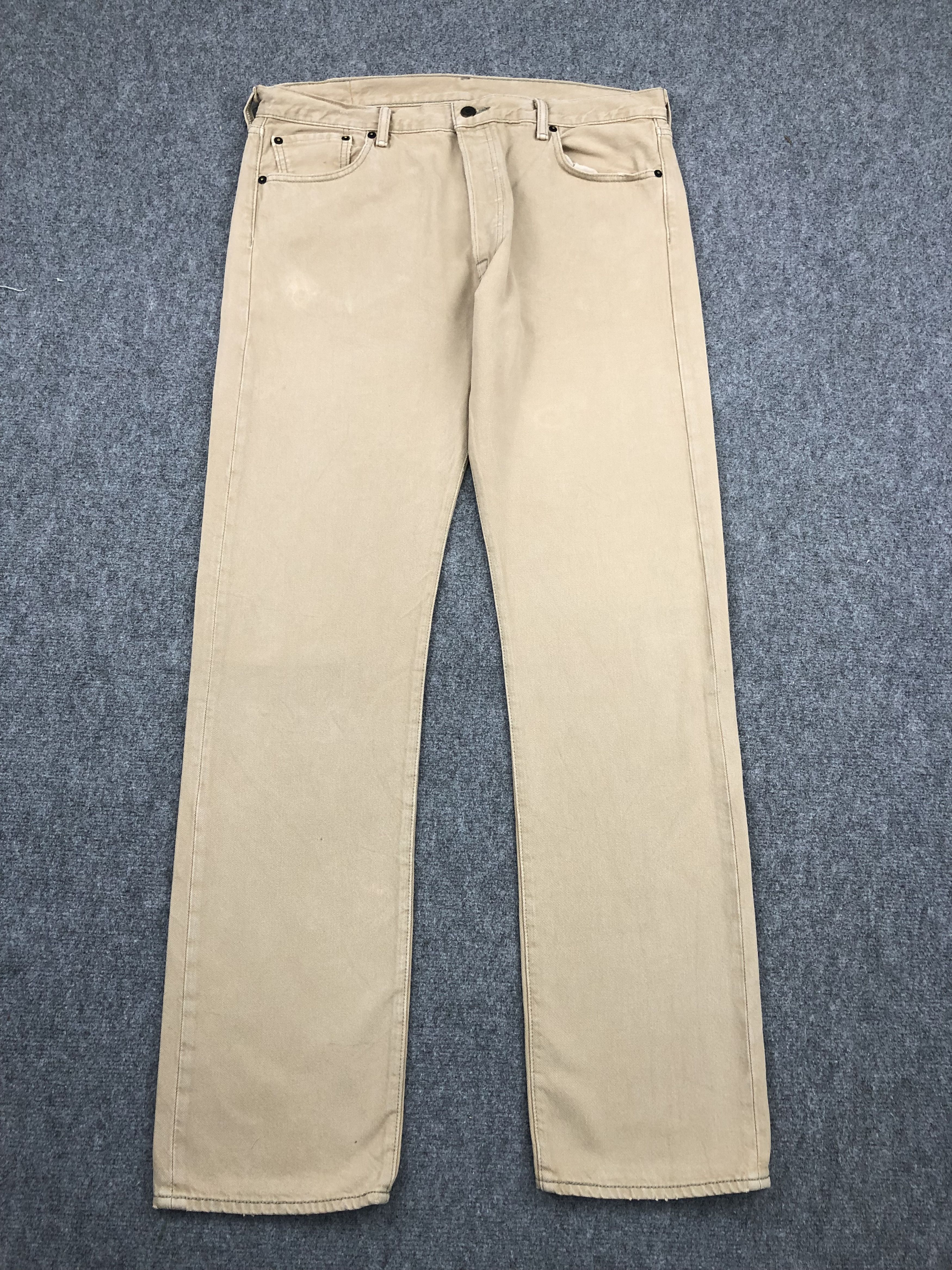 Levi's Vintage Levis 501 Khaki Colour Jeans DP1339 Size US 38 / EU 54 - 1 Thumbnail