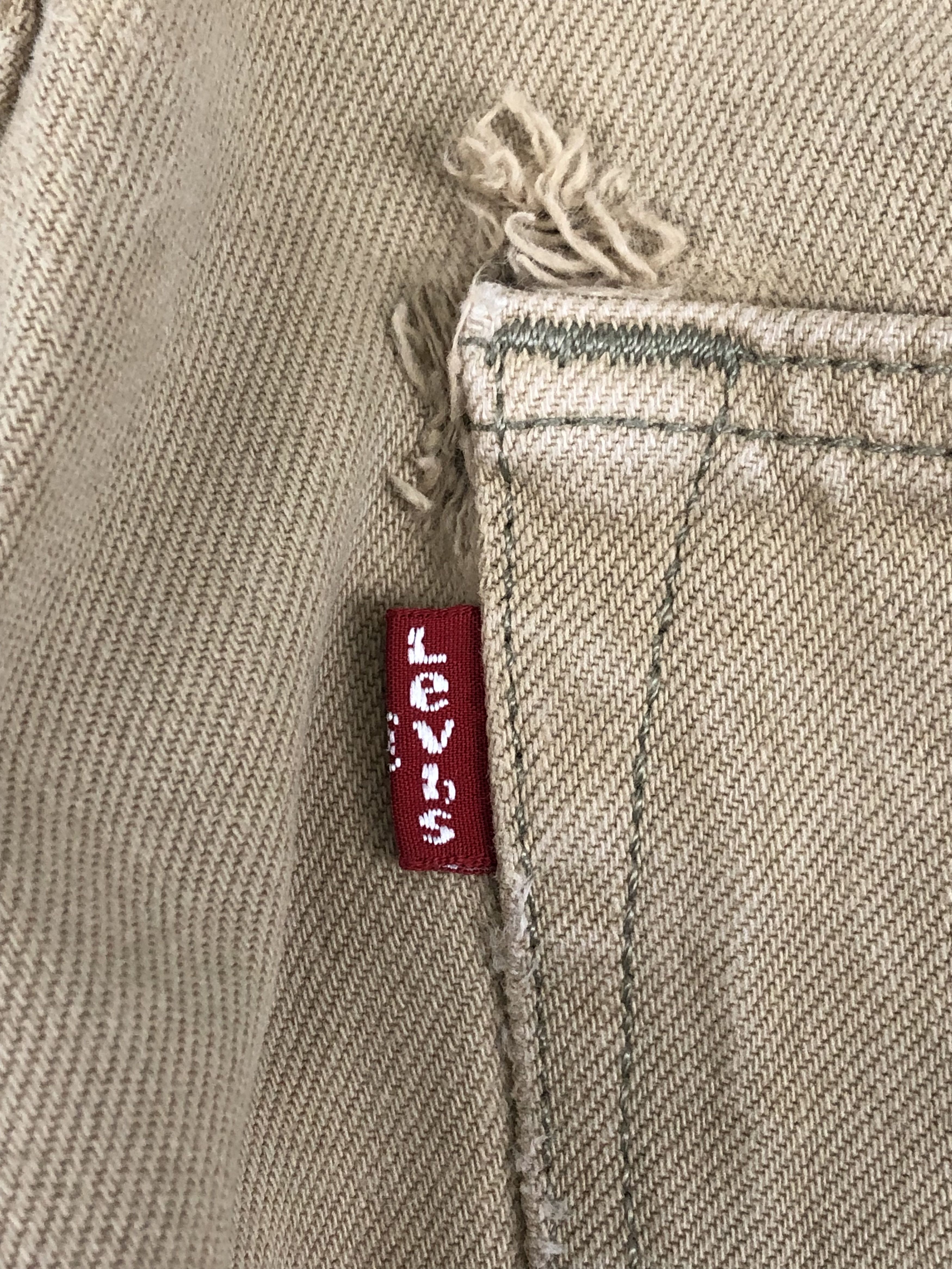 Levi's Vintage Levis 501 Khaki Colour Jeans DP1339 Size US 38 / EU 54 - 6 Thumbnail