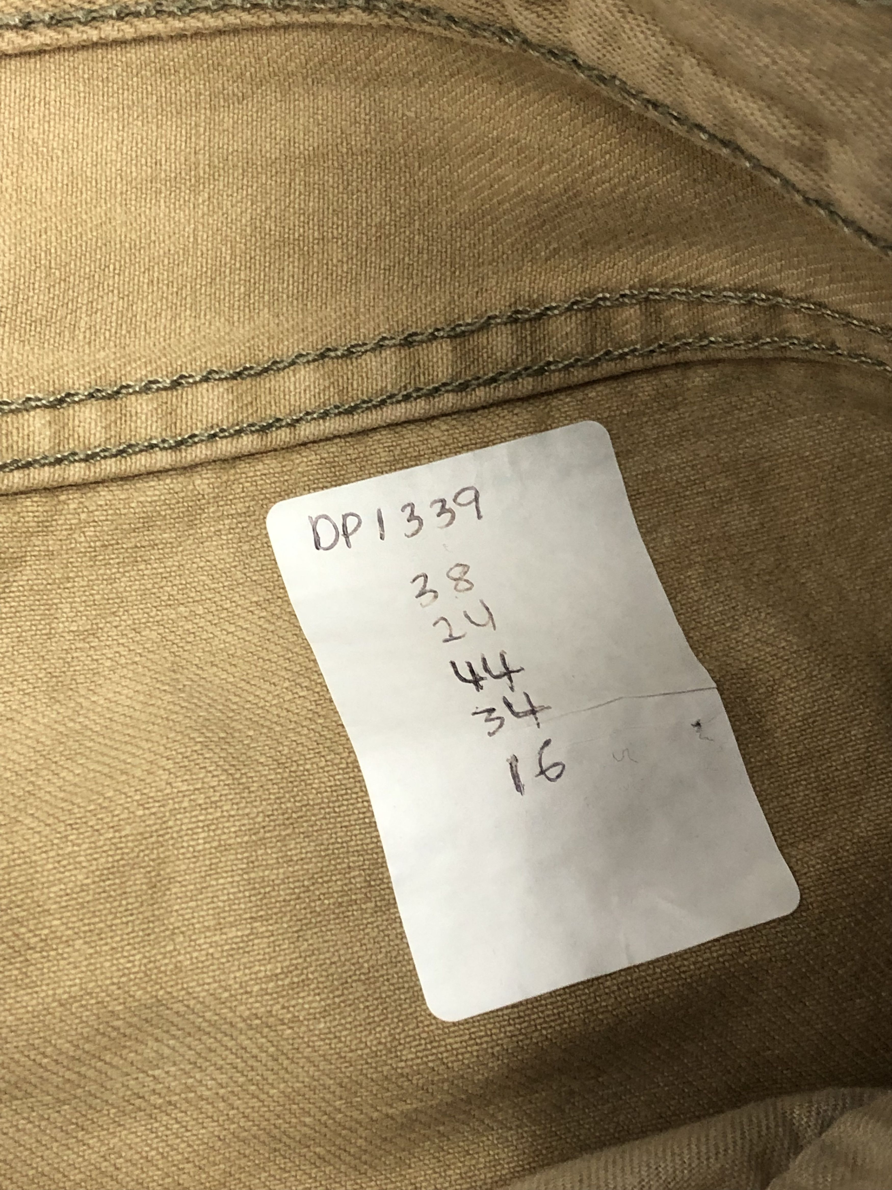 Levi's Vintage Levis 501 Khaki Colour Jeans DP1339 Size US 38 / EU 54 - 12 Thumbnail