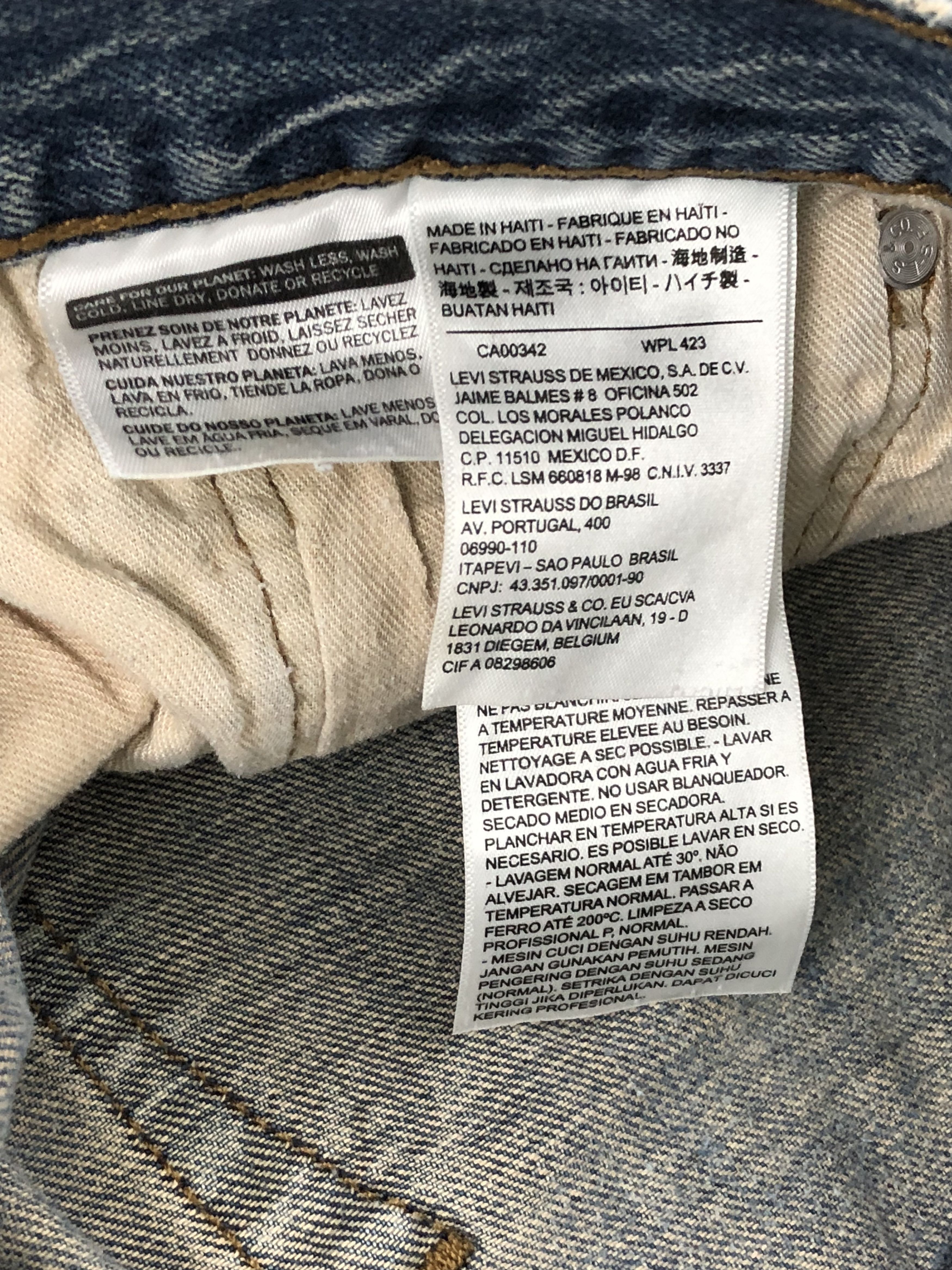 Levi's Vintage Levis 501 Faded Blue Jeans DP1344 Size US 33 - 6 Thumbnail