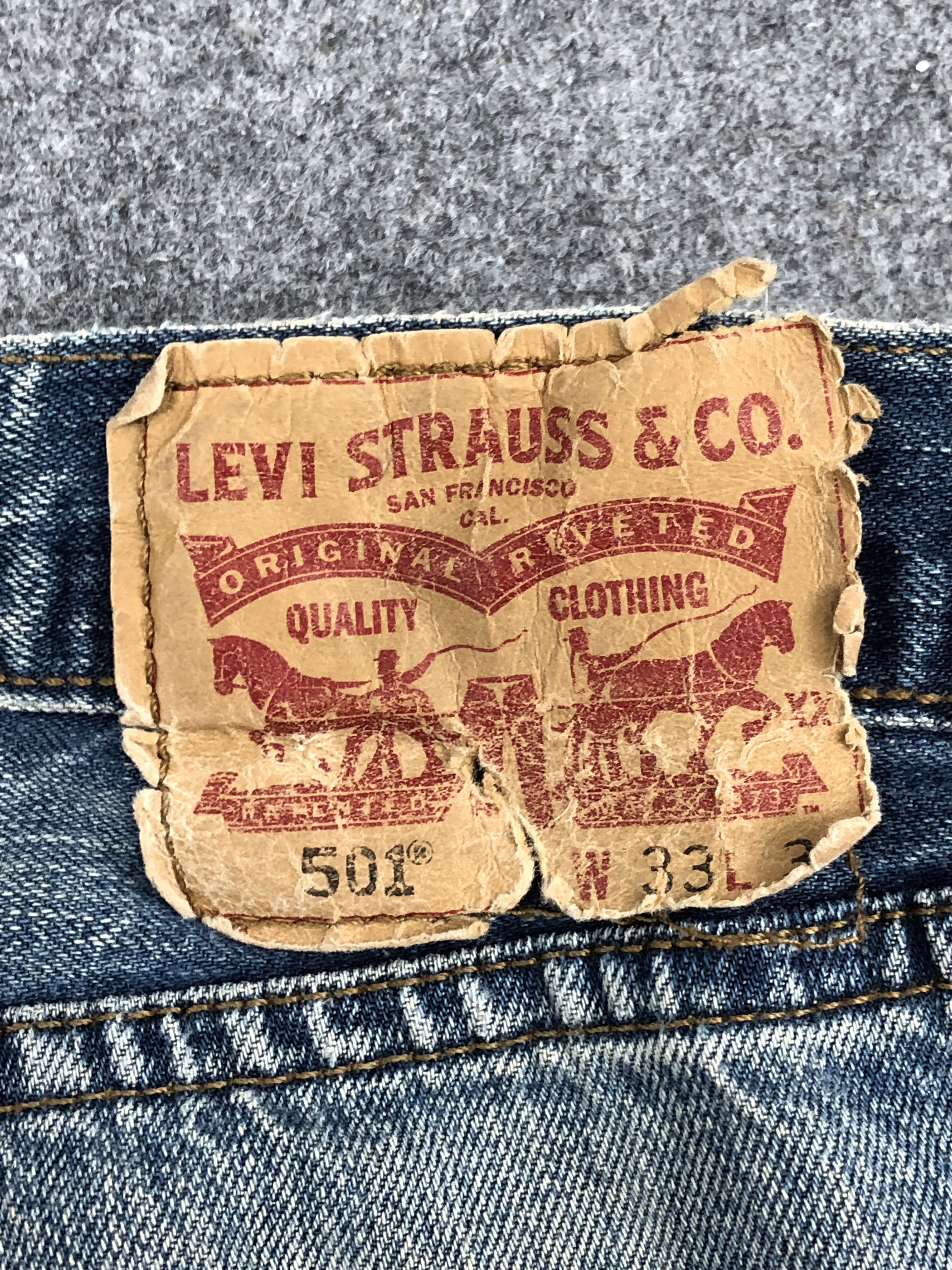 Levi's Vintage Levis 501 Faded Blue Jeans DP1344 Size US 33 - 5 Thumbnail