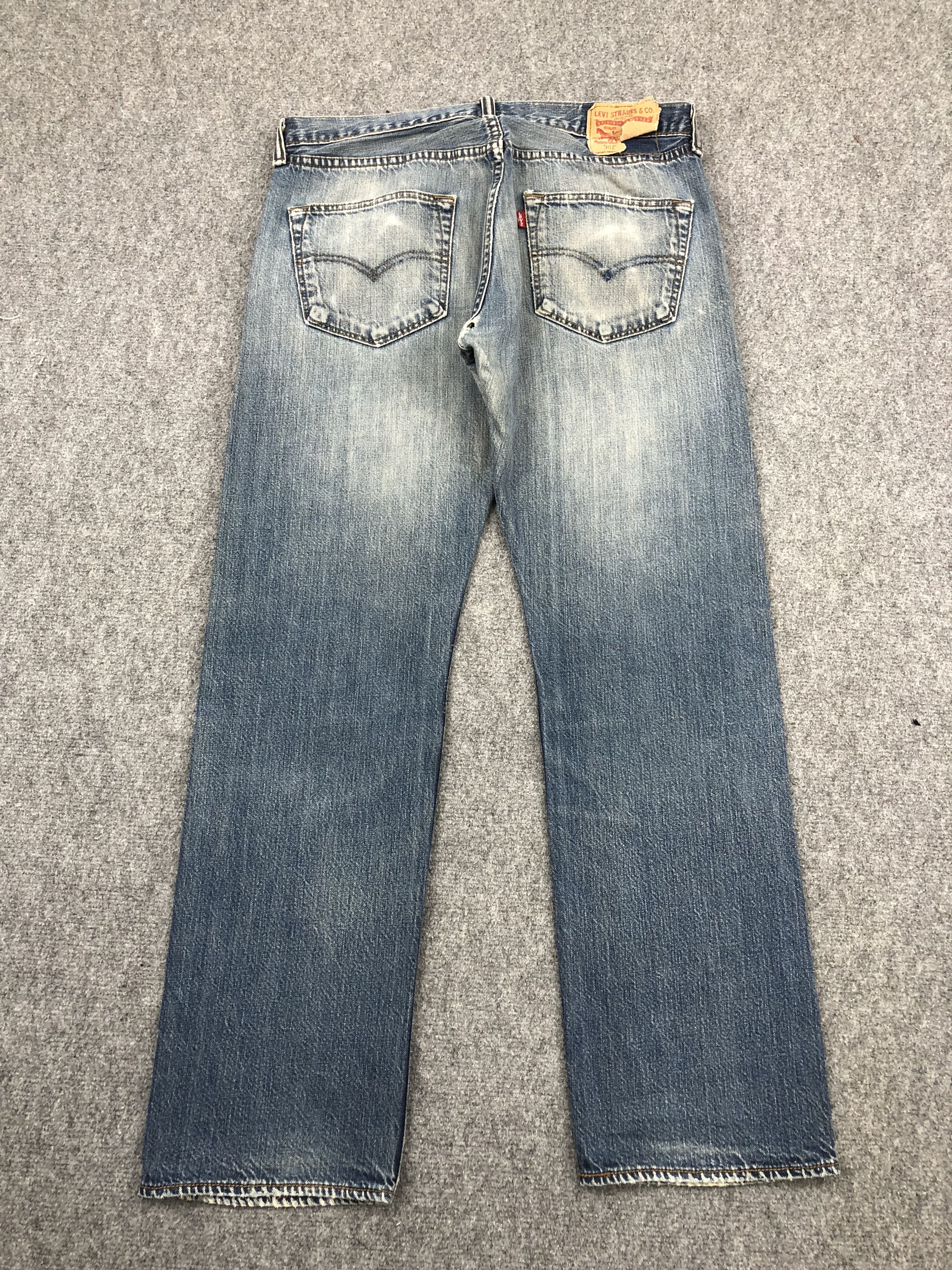 Levi's Vintage Levis 501 Faded Blue Jeans DP1344 Size US 33 - 3 Thumbnail