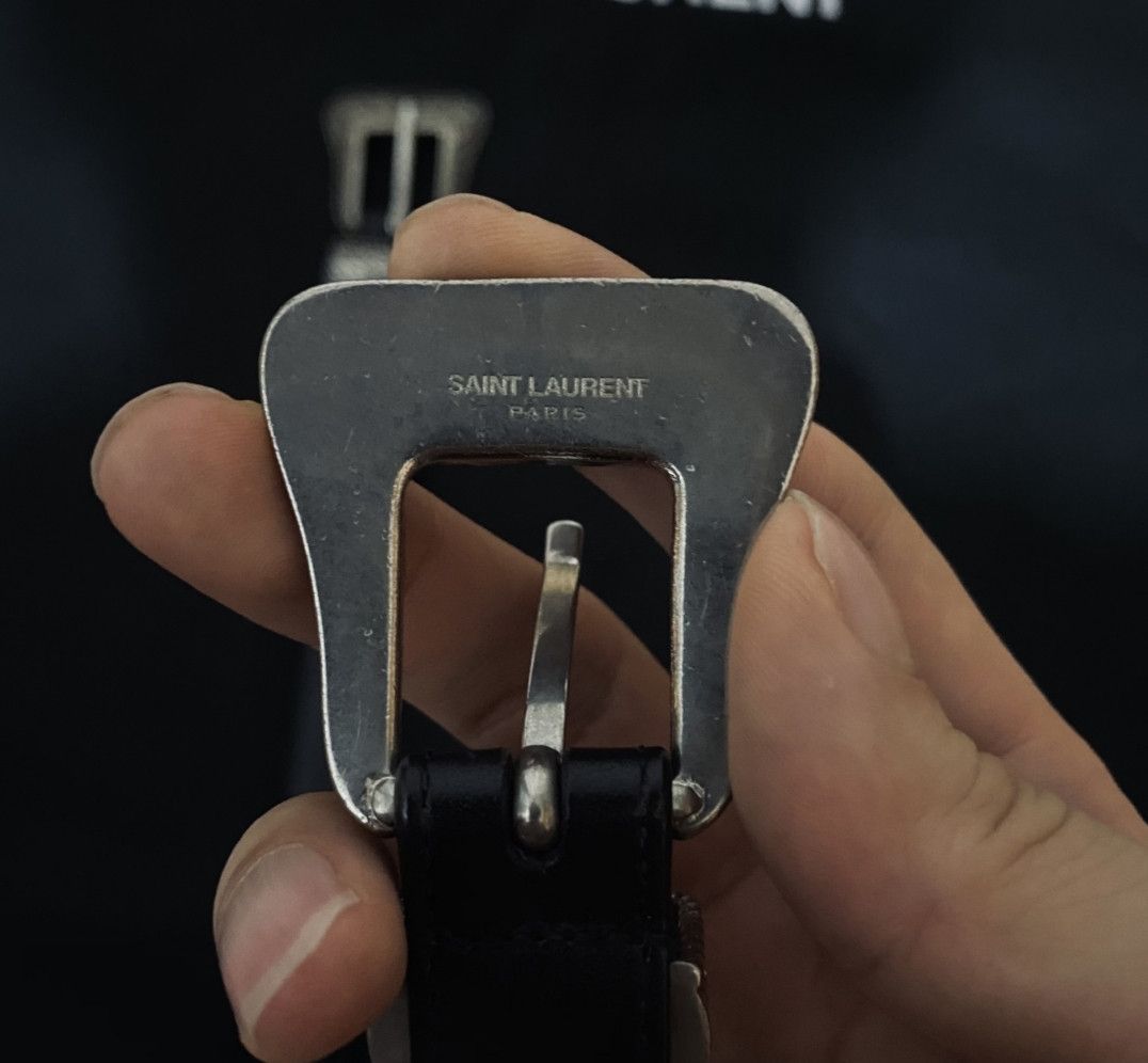 Saint Laurent Paris Saint Laurent Carved belt Size 28 - 3 Thumbnail