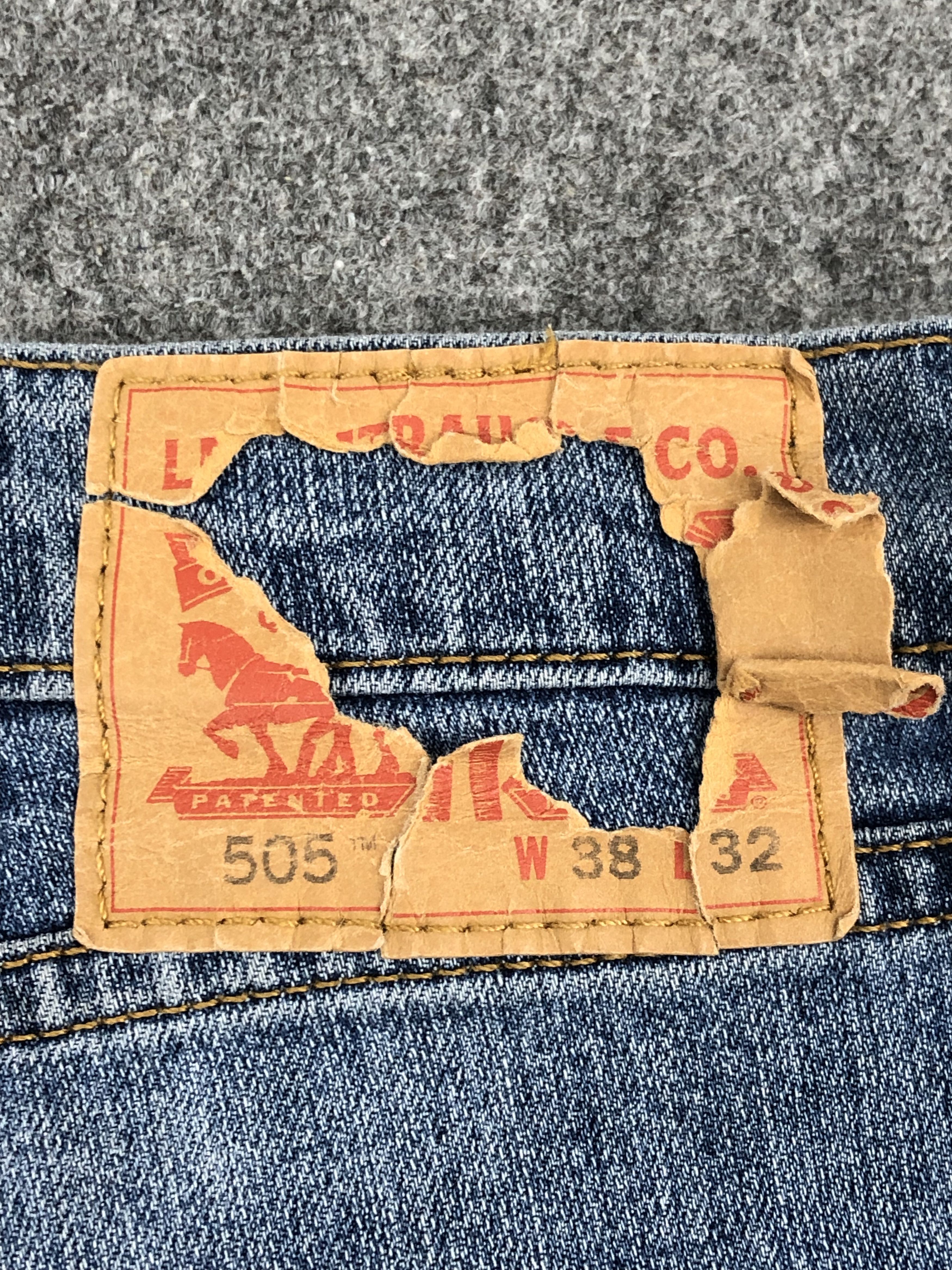 Levi's × Vintage Vintage Levis 505 Faded Blue Jeans Size US 38 / EU 54 - 5 Thumbnail
