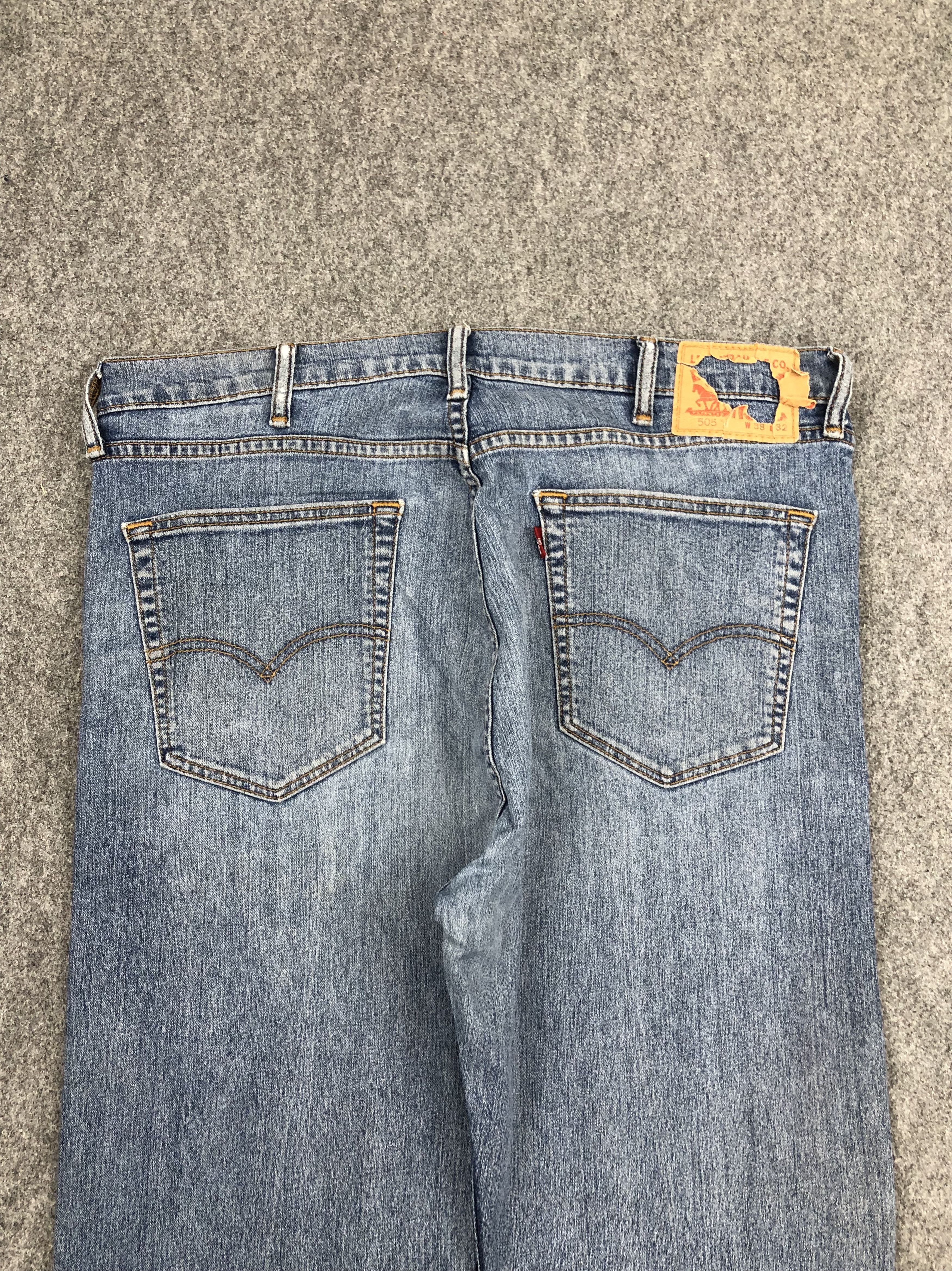 Levi's × Vintage Vintage Levis 505 Faded Blue Jeans Size US 38 / EU 54 - 4 Thumbnail