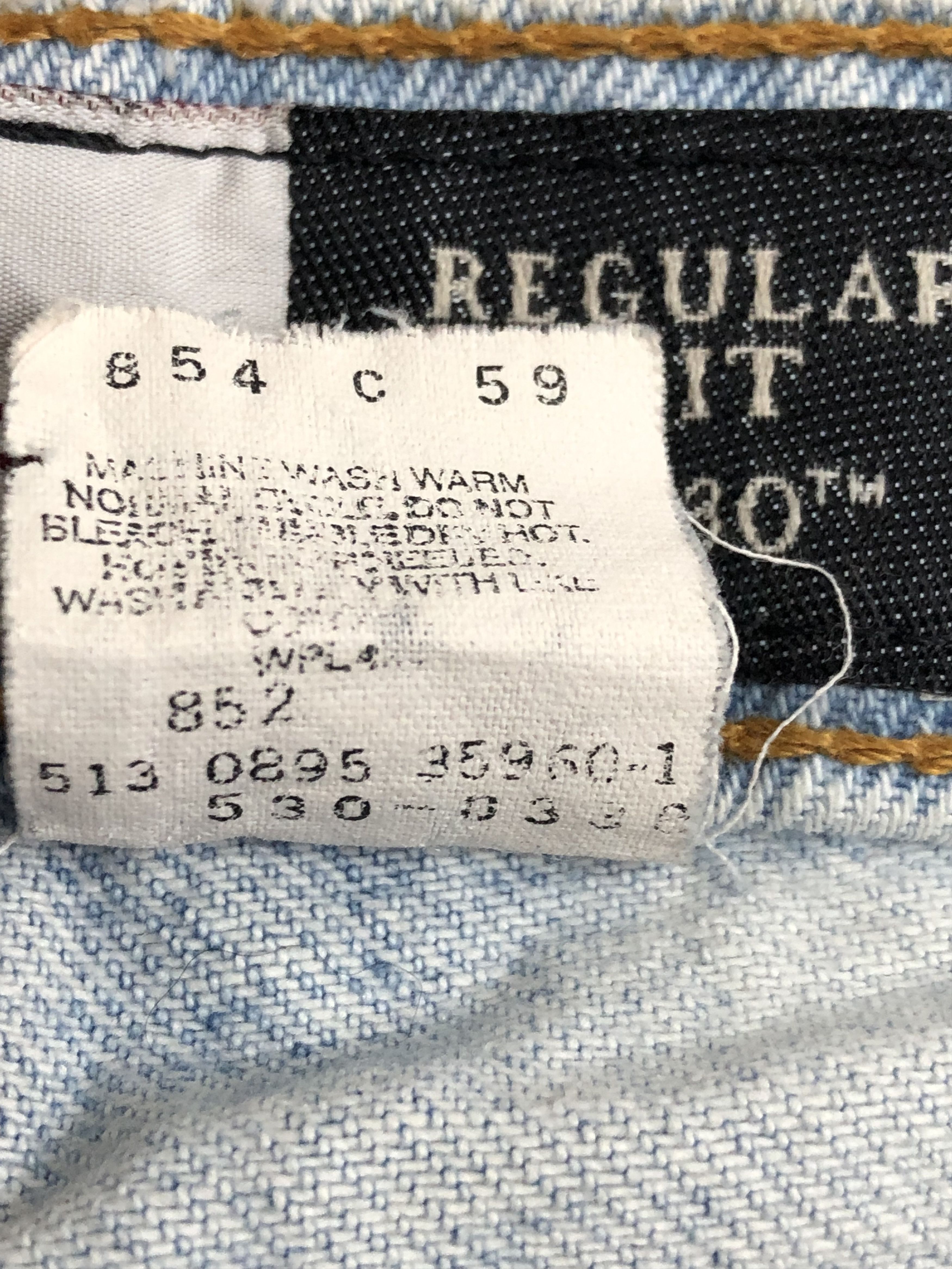 Levi's Vintage 90s Levis 530 Light Wash Jeans DP1358 Size US 33 - 7 Thumbnail