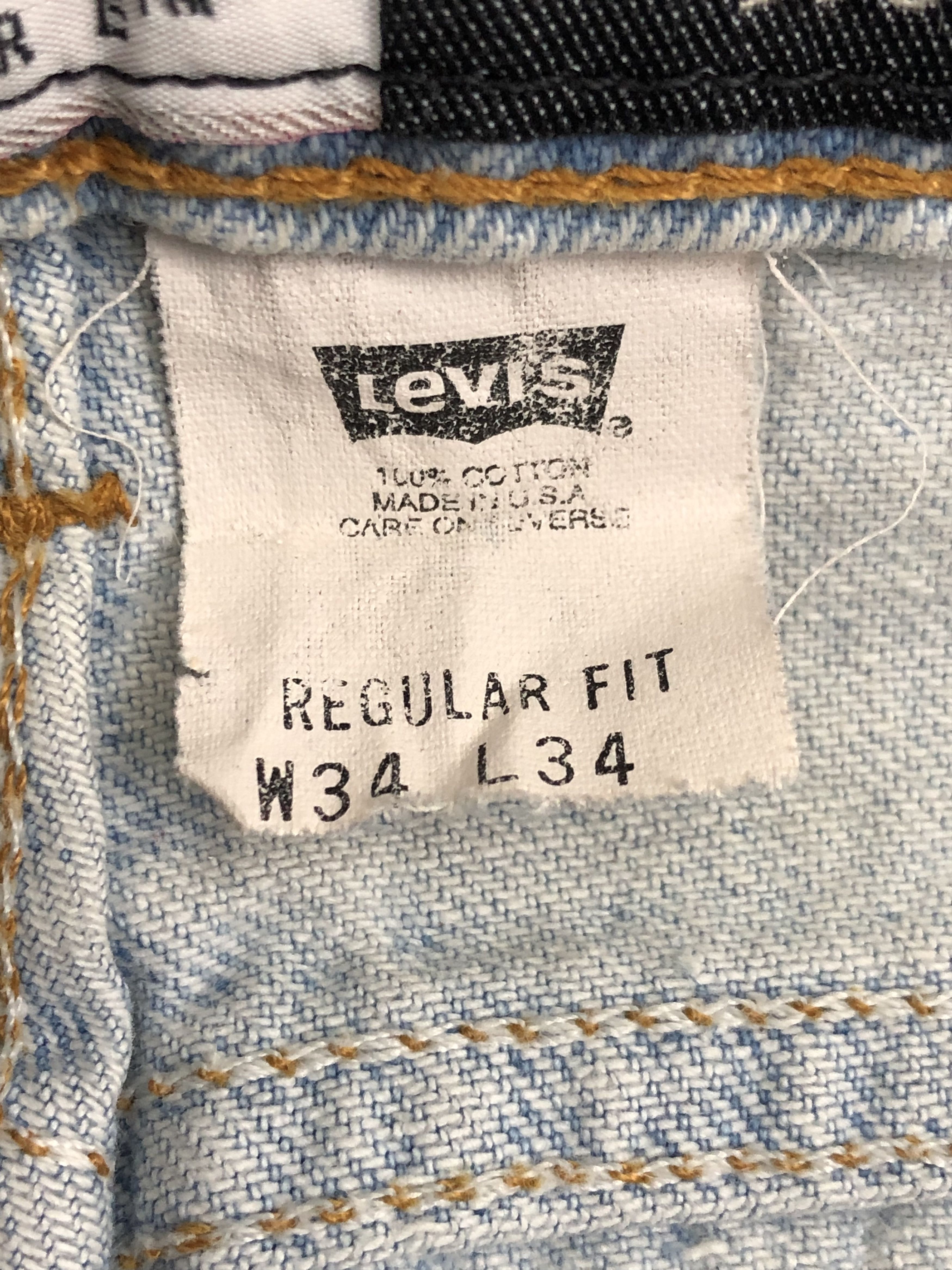 Levi's Vintage 90s Levis 530 Light Wash Jeans DP1358 Size US 33 - 6 Thumbnail
