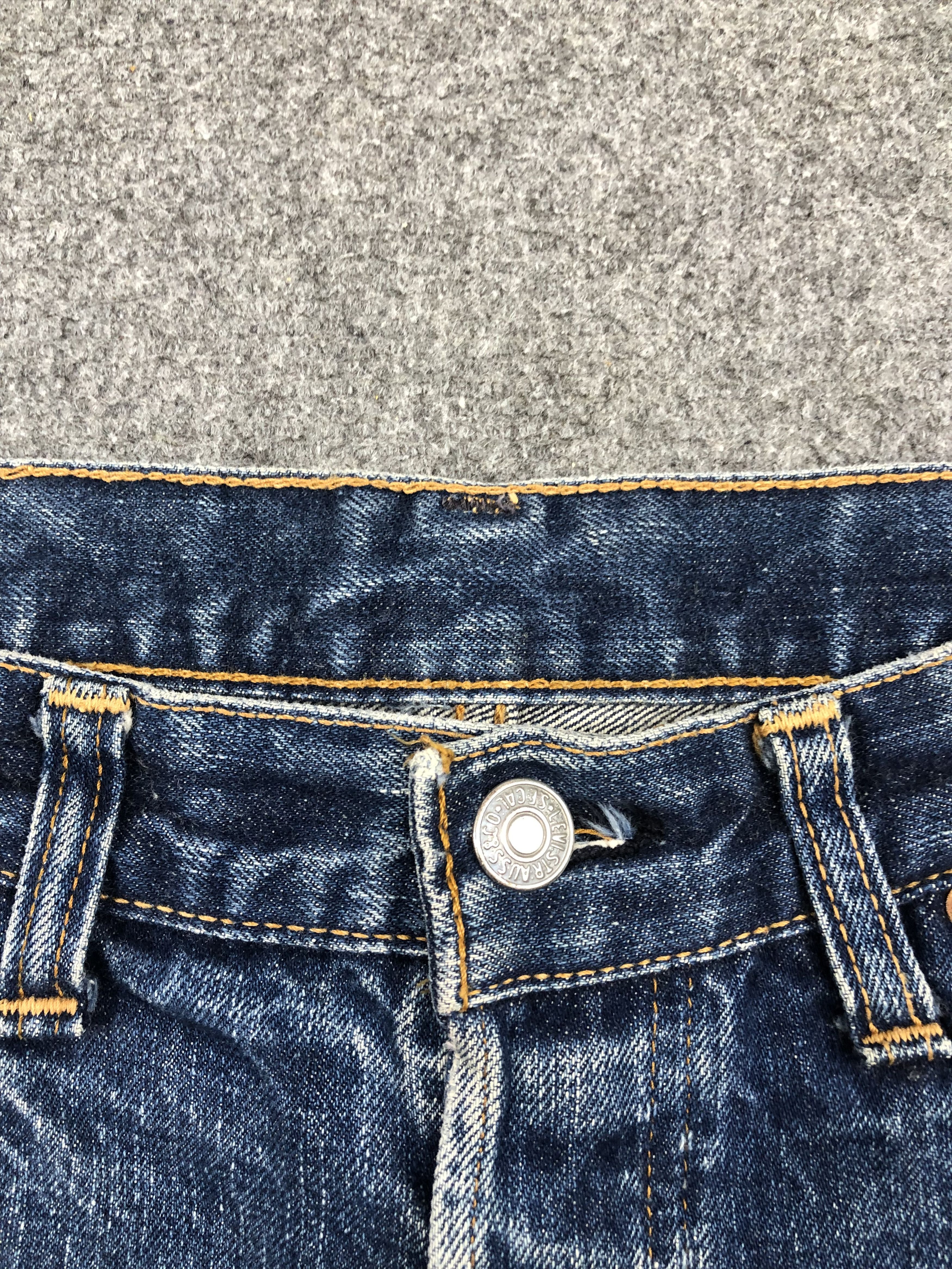 Levi's × Vintage Vintage Levis 501 Selvedge Faded Blue Short Jeans Size US 32 / EU 48 - 2 Thumbnail
