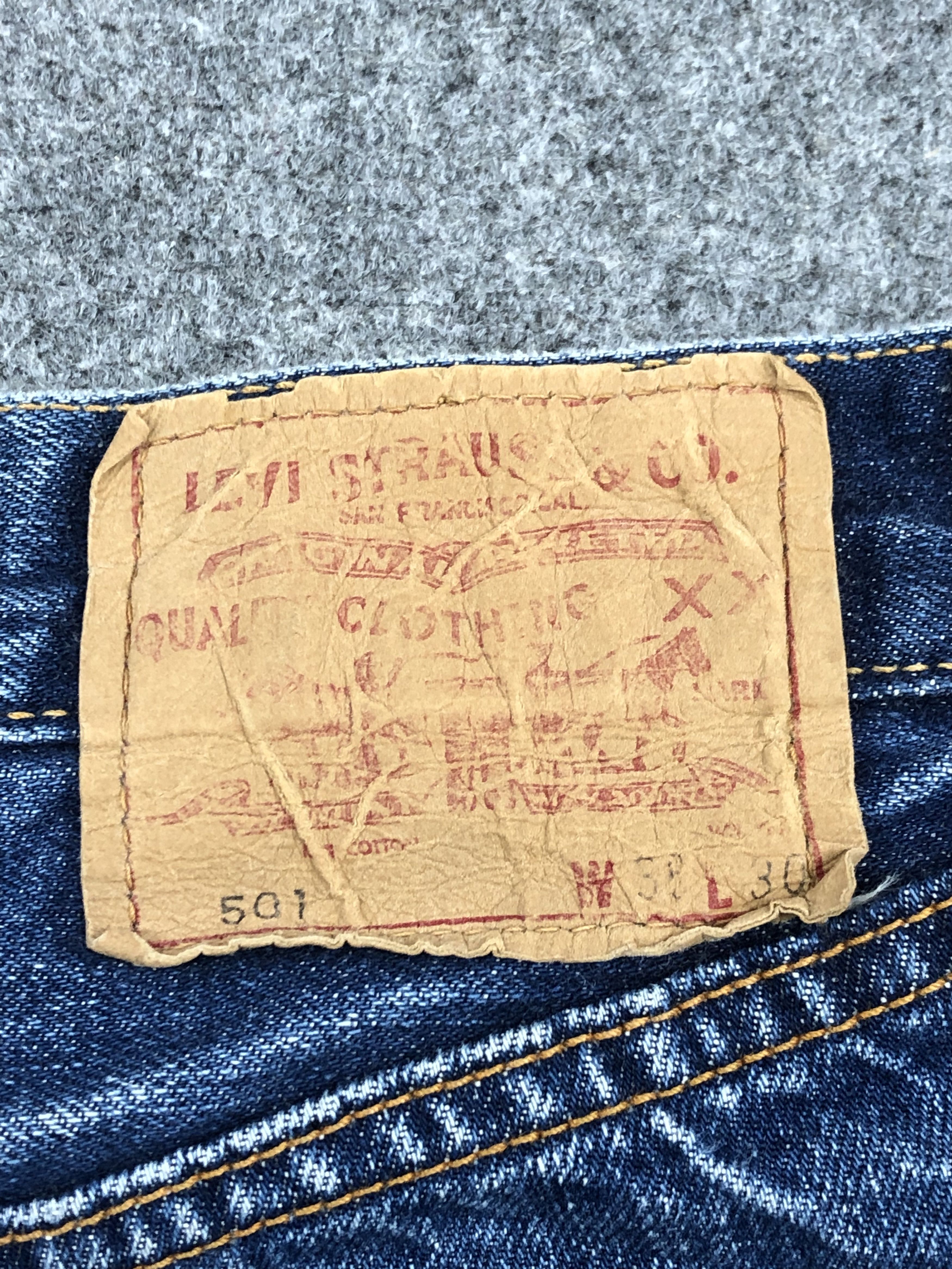Levi's × Vintage Vintage Levis 501 Selvedge Faded Blue Short Jeans Size US 32 / EU 48 - 4 Thumbnail