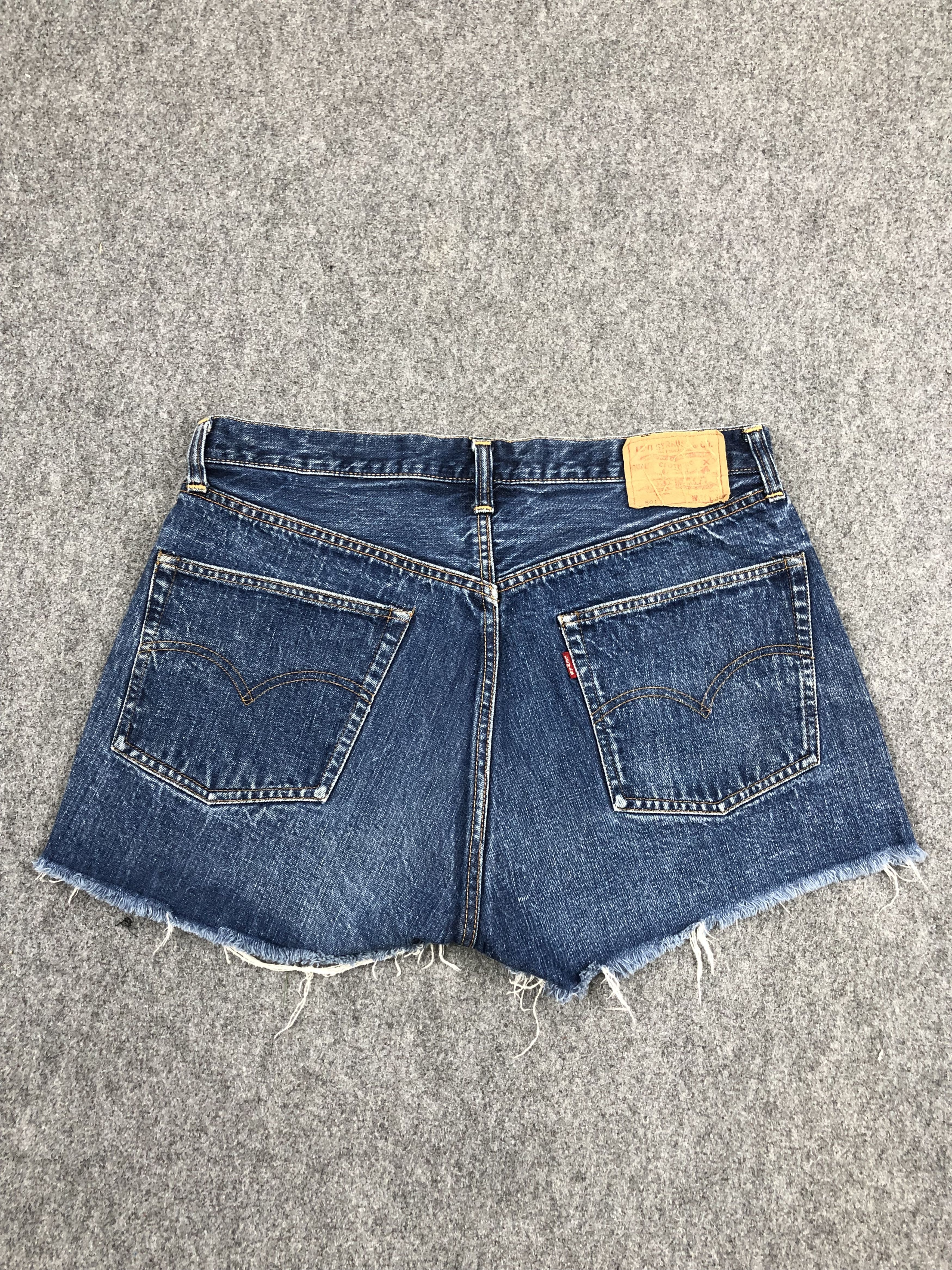 Levi's × Vintage Vintage Levis 501 Selvedge Faded Blue Short Jeans Size US 32 / EU 48 - 3 Thumbnail