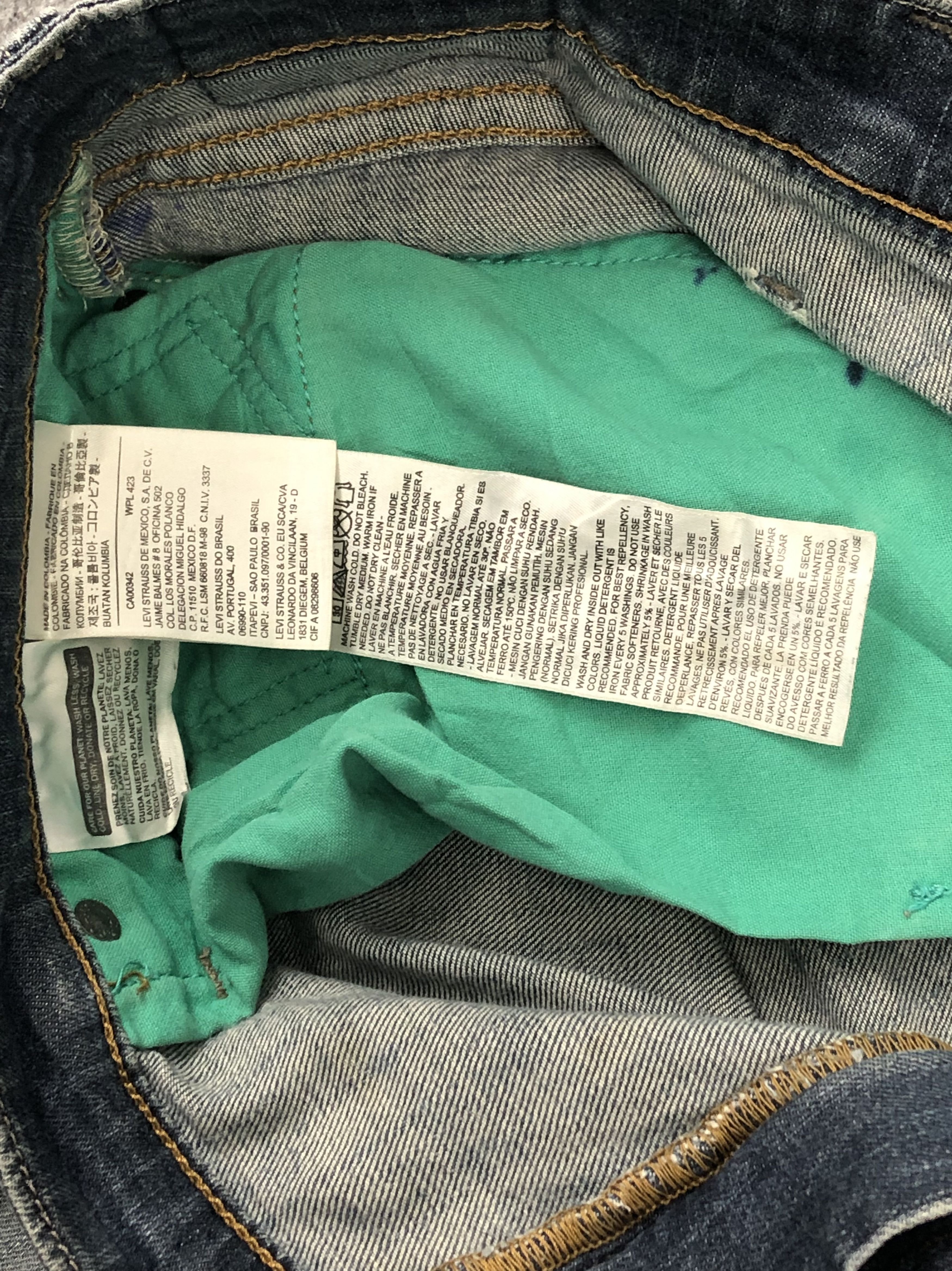 Levi's × Vintage Vintage Levis 511 Faded Blue Jeans DP1521 Size US 36 / EU 52 - 7 Thumbnail