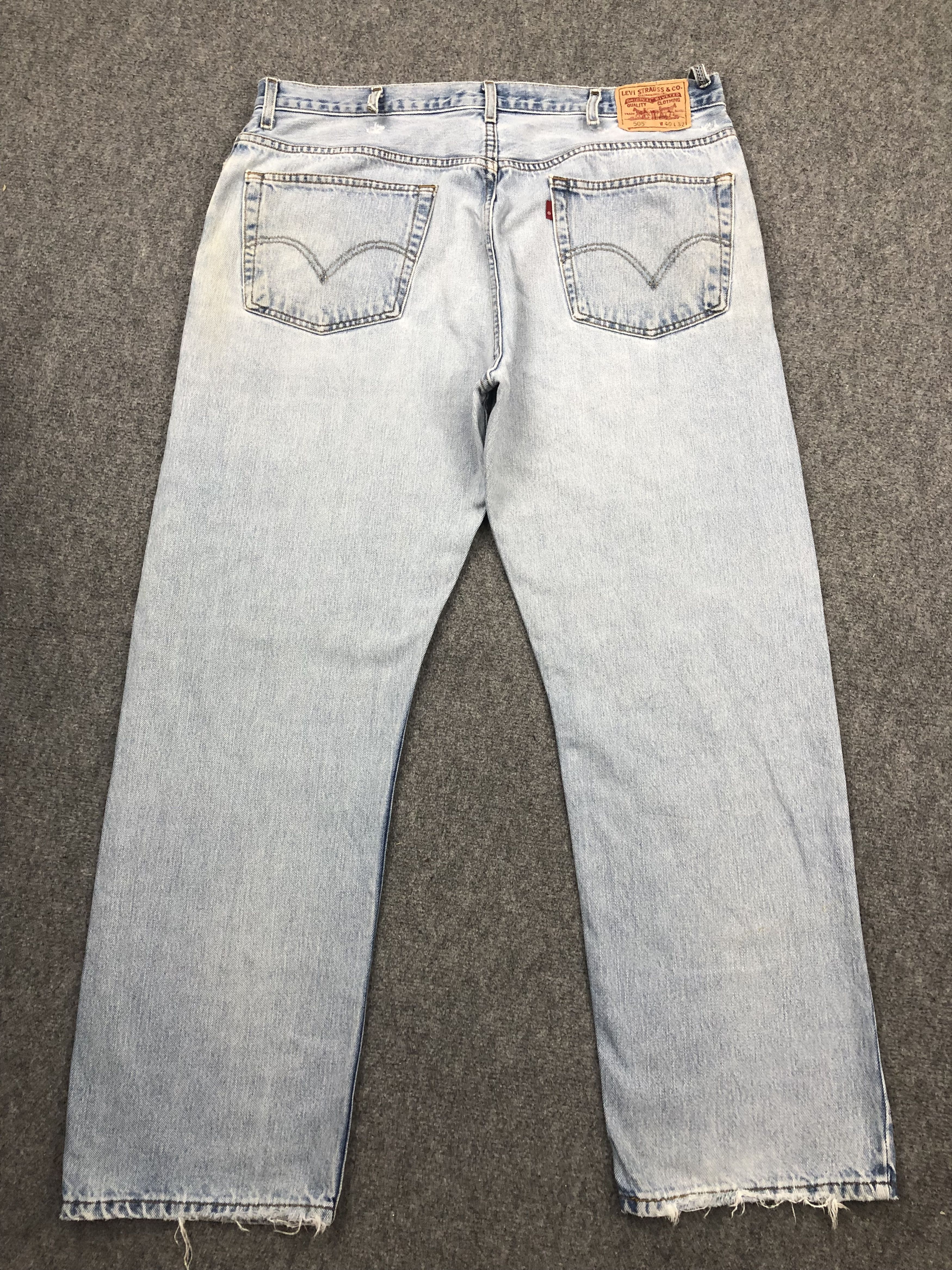 Levi's Vintage Levis 505 Faded Blue Jeans DP1523 Size US 40 / EU 56 - 3 Thumbnail