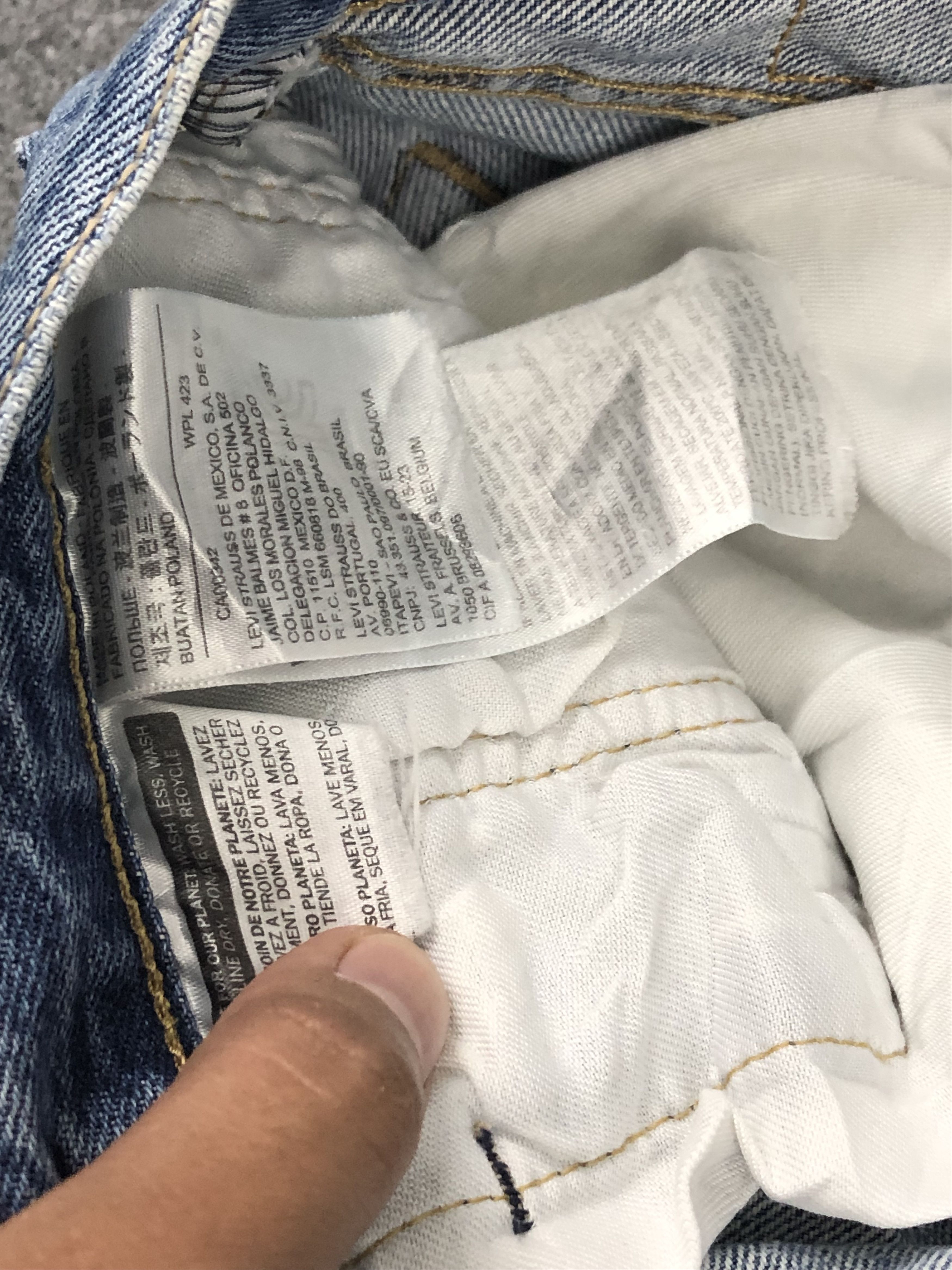Levi's Vintage Levis 501 Faded Blue Jeans DP1525 Size US 33 - 6 Thumbnail