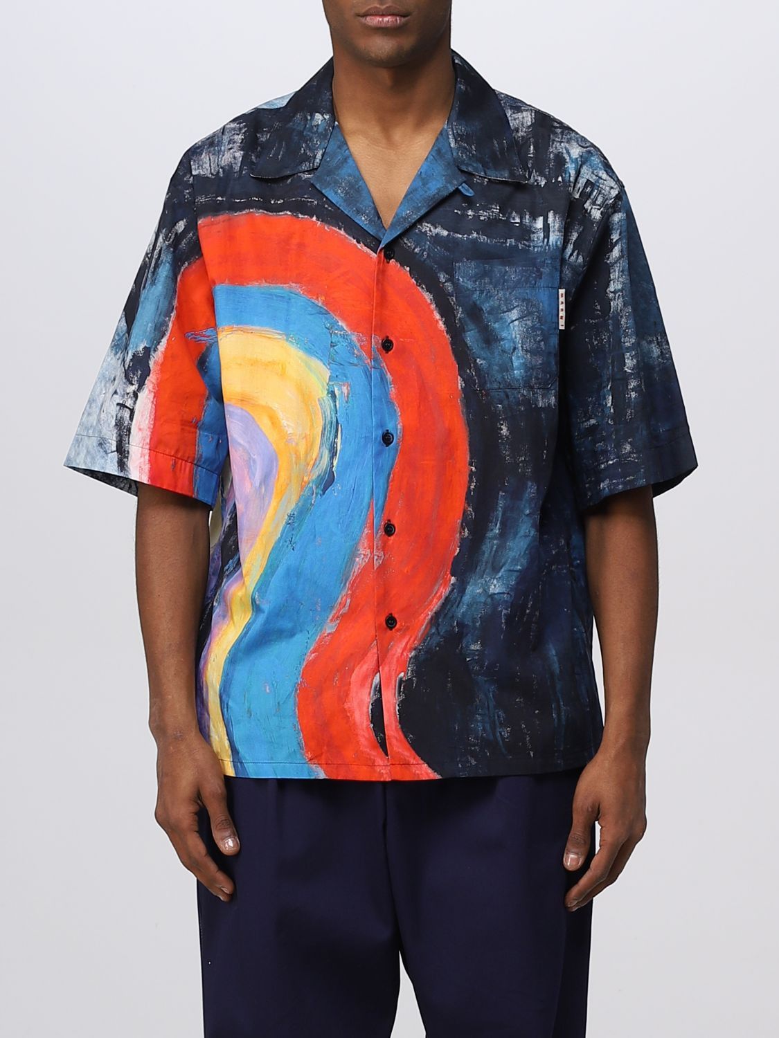 Marni Shirt Men Sapphire