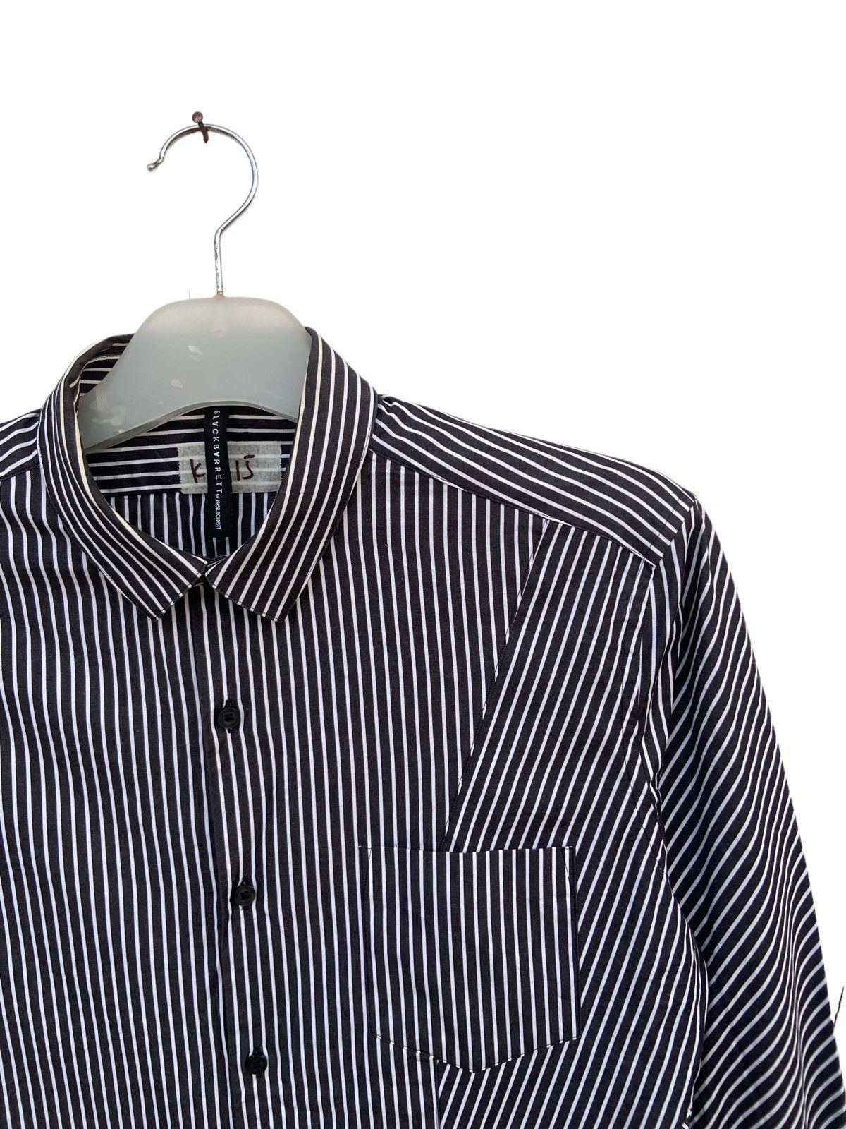 Black Barrett × Neil Barrett Black Barrett by Neil Barrett Stripe Shirt Size US M / EU 48-50 / 2 - 3 Thumbnail