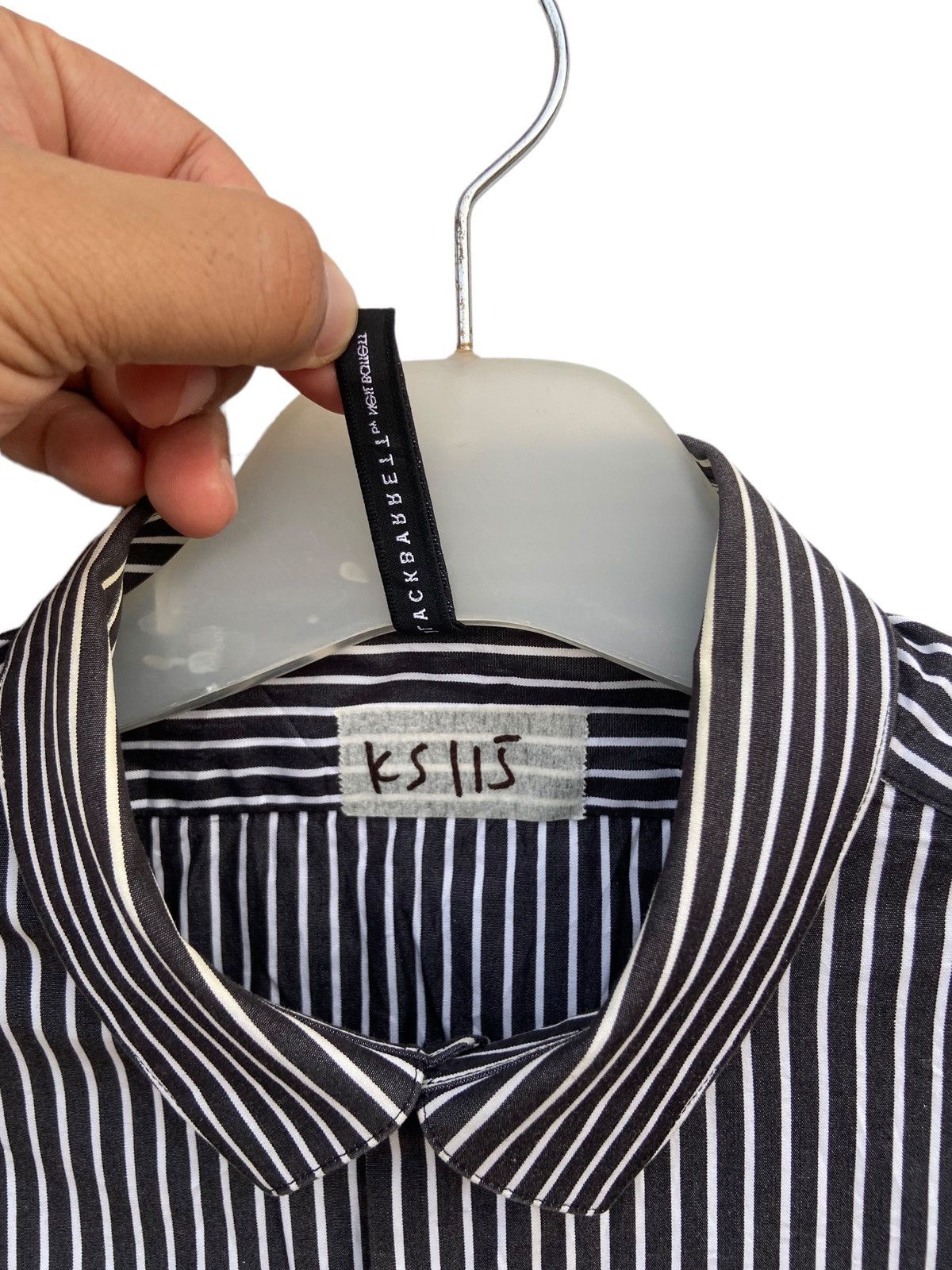 Black Barrett × Neil Barrett Black Barrett by Neil Barrett Stripe Shirt Size US M / EU 48-50 / 2 - 4 Thumbnail