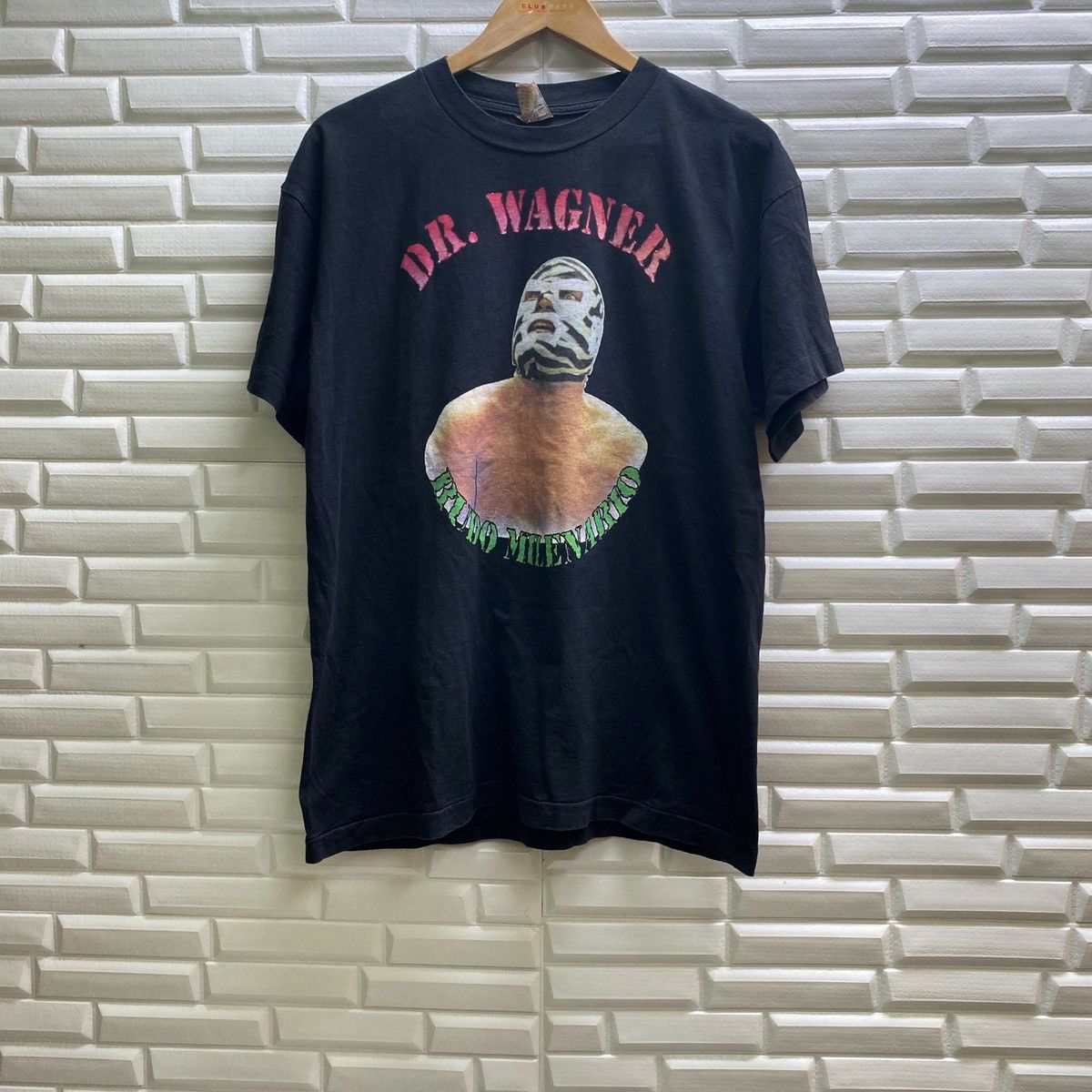 Vintage Dr Wagner Mexican Pro wrestler Luchador Wwc tshirt