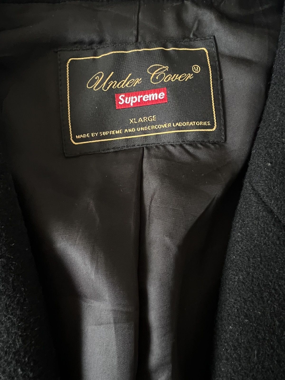 Jun Takahashi Supreme/Undercover Anarchy Wool Coat Size US XL / EU 56 / 4 - 4 Thumbnail