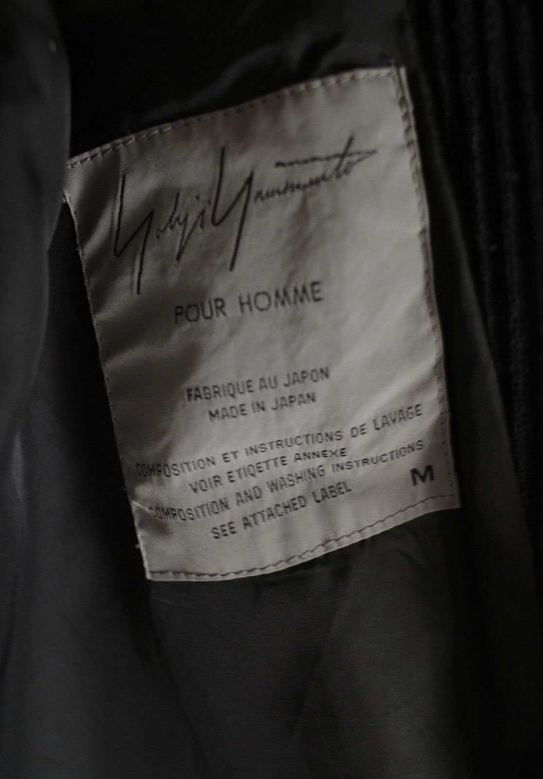 Yohji Yamamoto Yohji Yamamoto Black Corduroy Trench Coat Size US M / EU 48-50 / 2 - 6 Thumbnail
