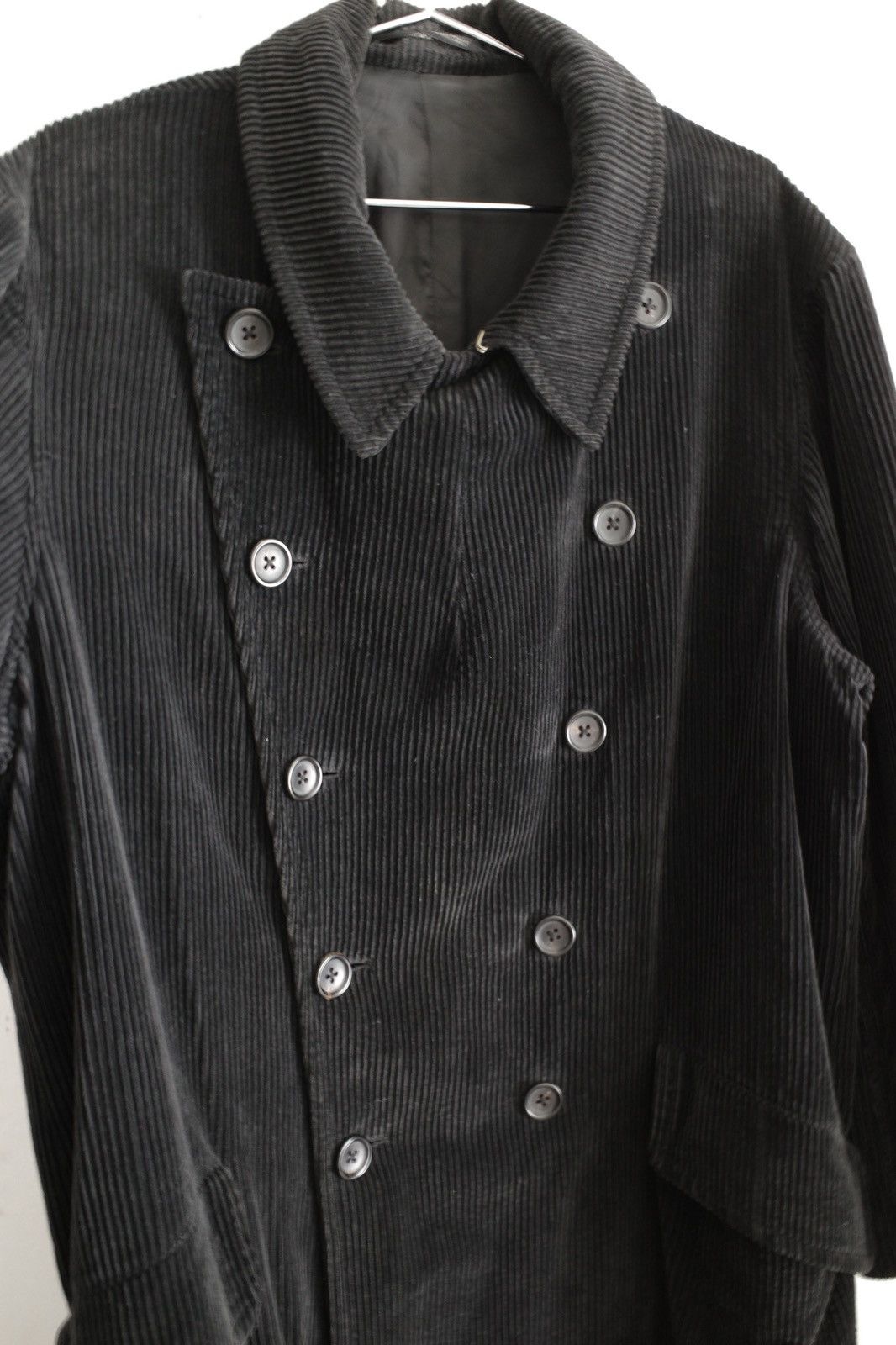 Yohji Yamamoto Yohji Yamamoto Black Corduroy Trench Coat Size US M / EU 48-50 / 2 - 3 Thumbnail